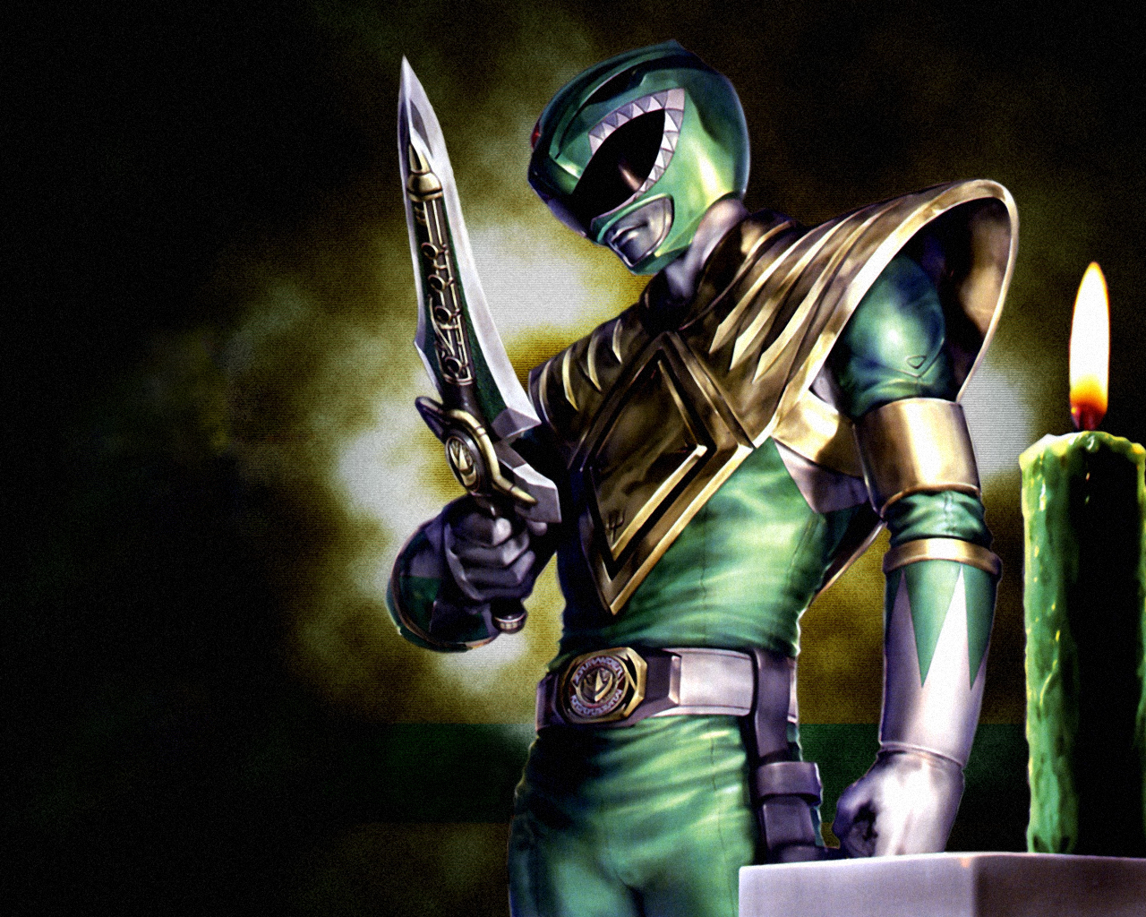 Power Rangers Green Ranger 1280x1024