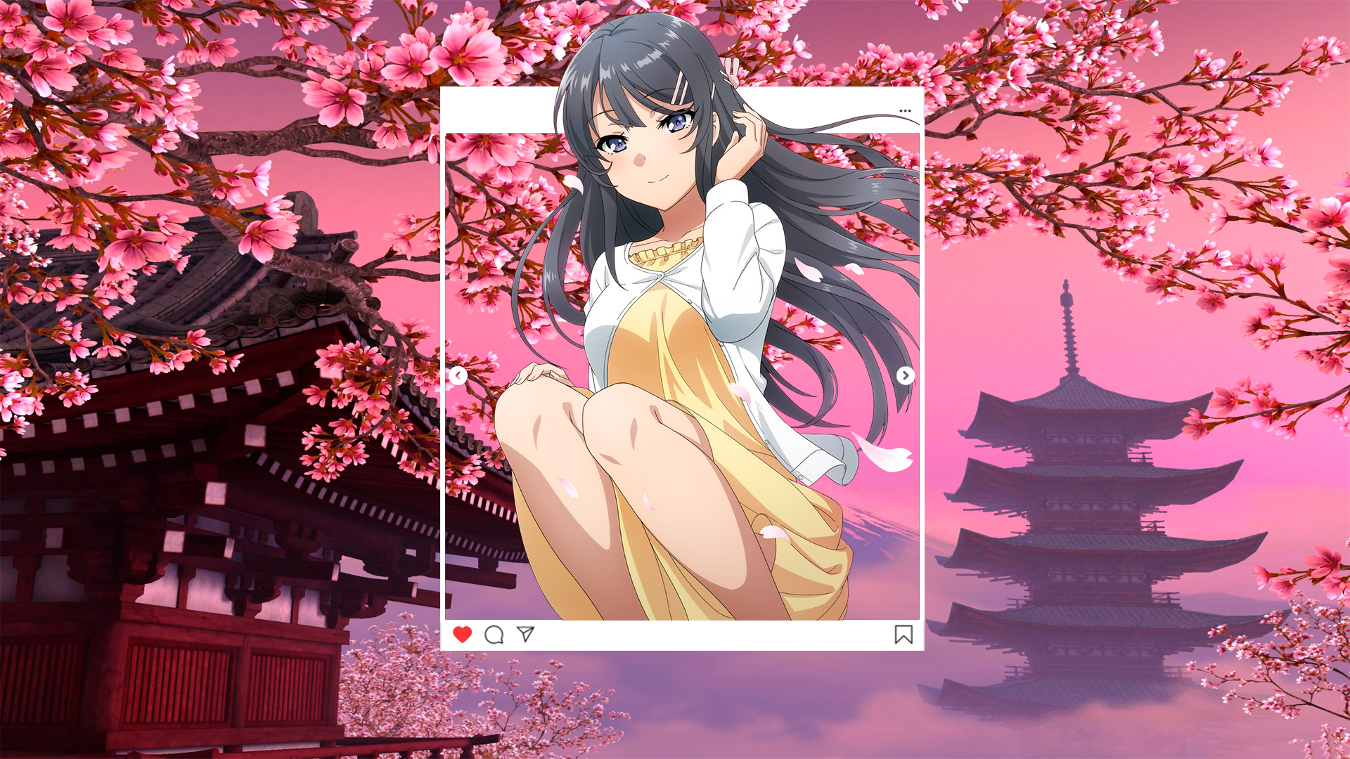 Wallpaper : Sakurajima Mai, Seishun Buta Yar wa Bunny Girl senpai no Yume  wo Minai, anime girls, Anime screenshot 7680x4320 - Adelalinka - 2151999 -  HD Wallpapers - WallHere
