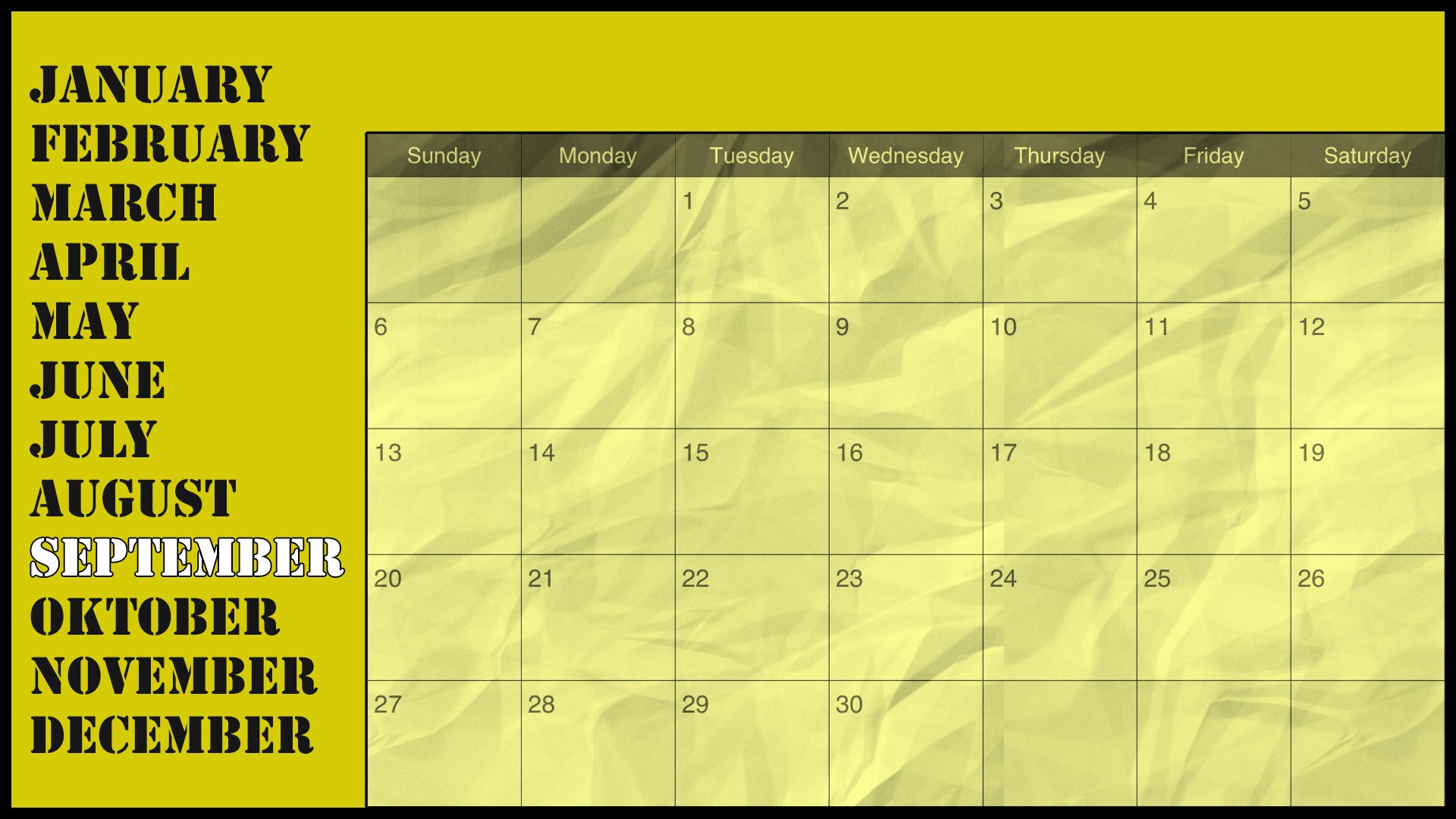 Calendar Paper April 2015 1920x1080