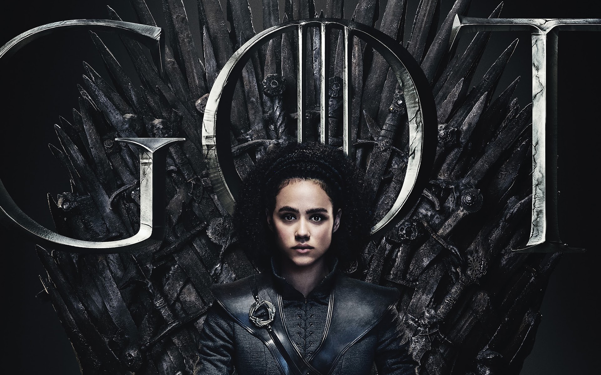 Game Of Thrones Missandei Tv Series Nathalie Emmanuel Black Women Brunette Iron Throne 1920x1200