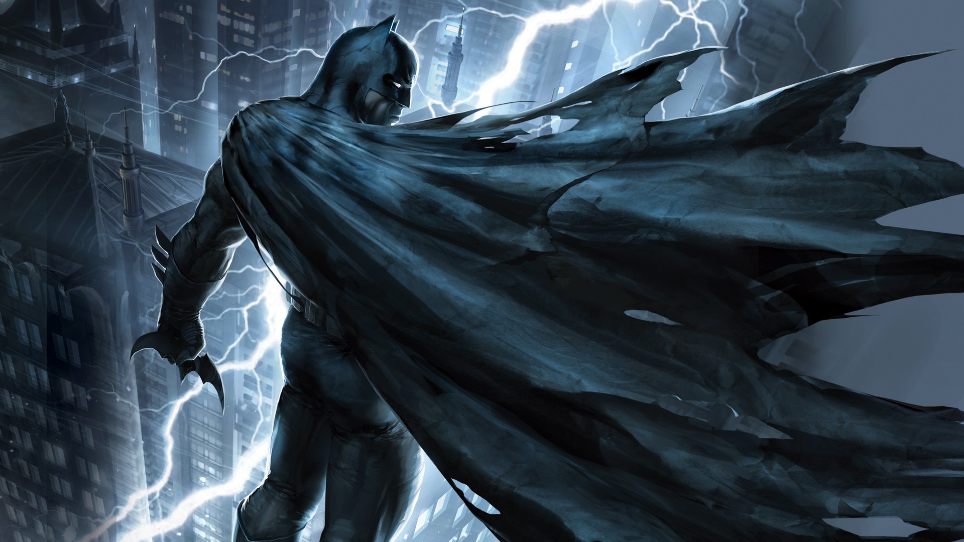 Batman The Dark Knight Returns Batman DC Comics Painting Artwork CGi Batman DC Comics 1920x1080