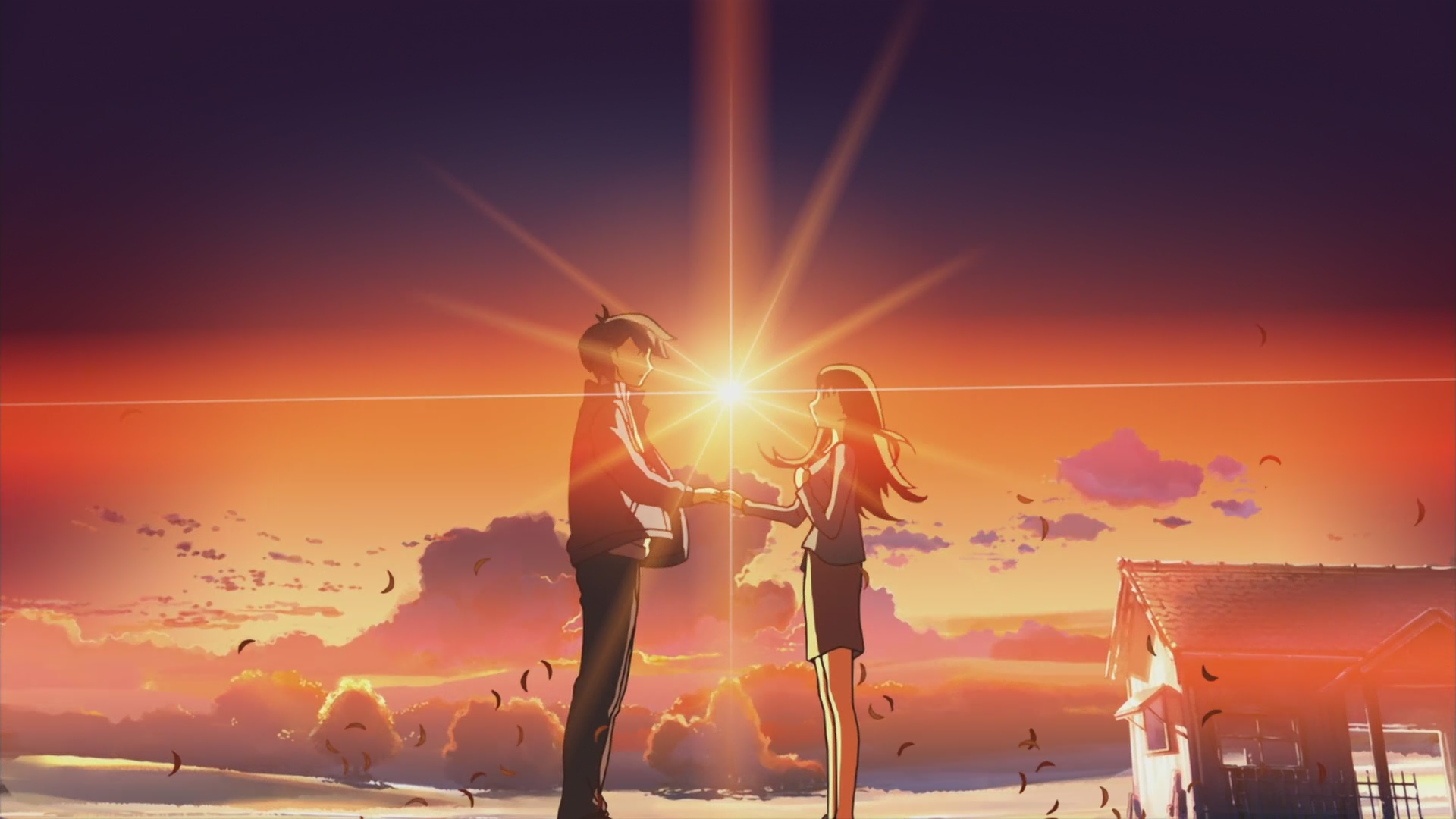 The Place Promised In Our Early Days Makoto Shinkai Anime Boys Sky Anime Girls Sun 1920x1080