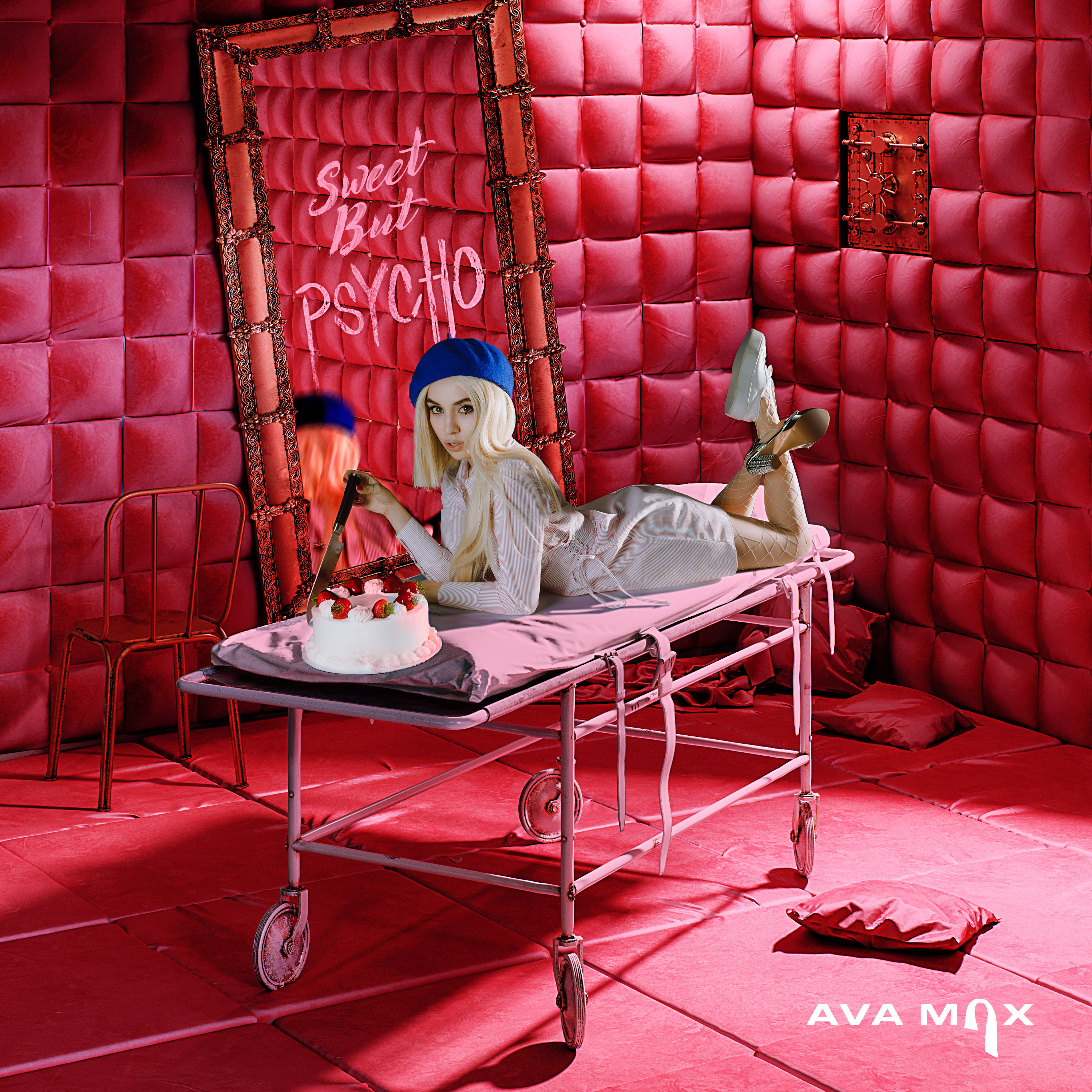 Women Ava Max Singer Blonde Cake Knife Mirror 3000x3000