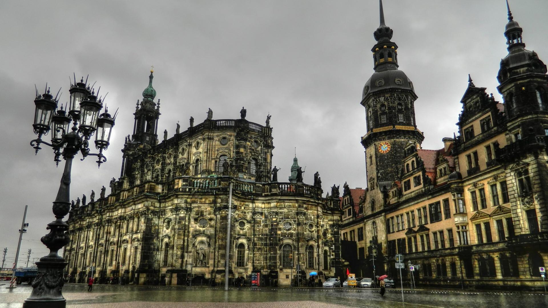 Man Made Dresden City Germany Building Architecture Gothic 1920x1080