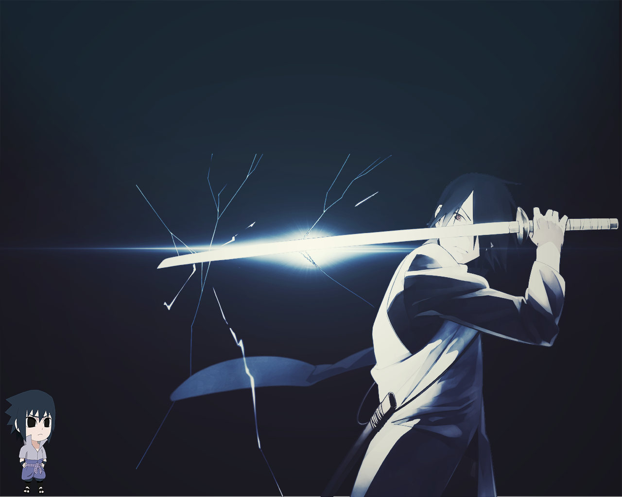 Anime Anime Boys Naruto Shippuuden Uchiha Sasuke Katana Sword Naruto The Last 1280x1024