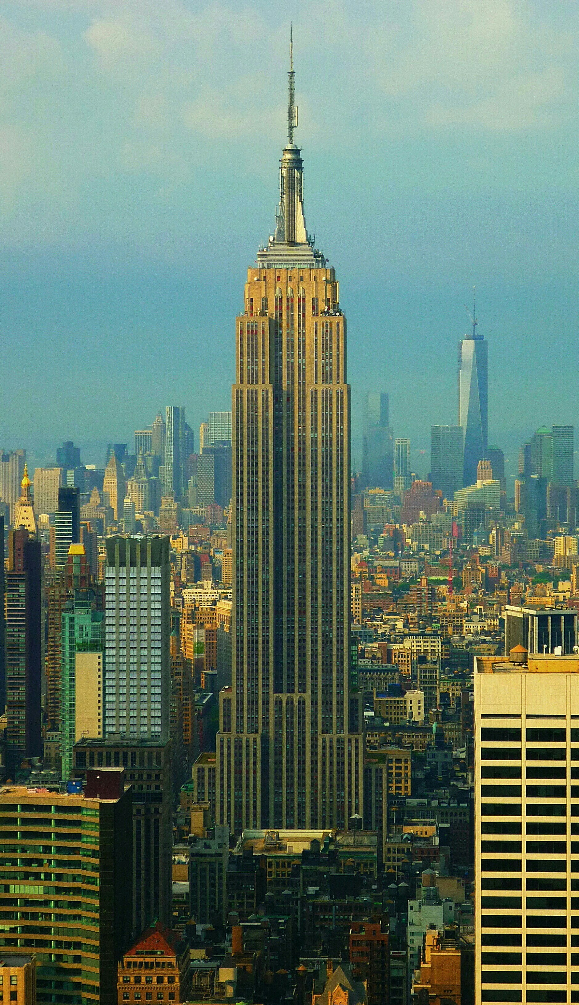 New York City Empire State Building One World Trade Center Cityscape 1881x3264