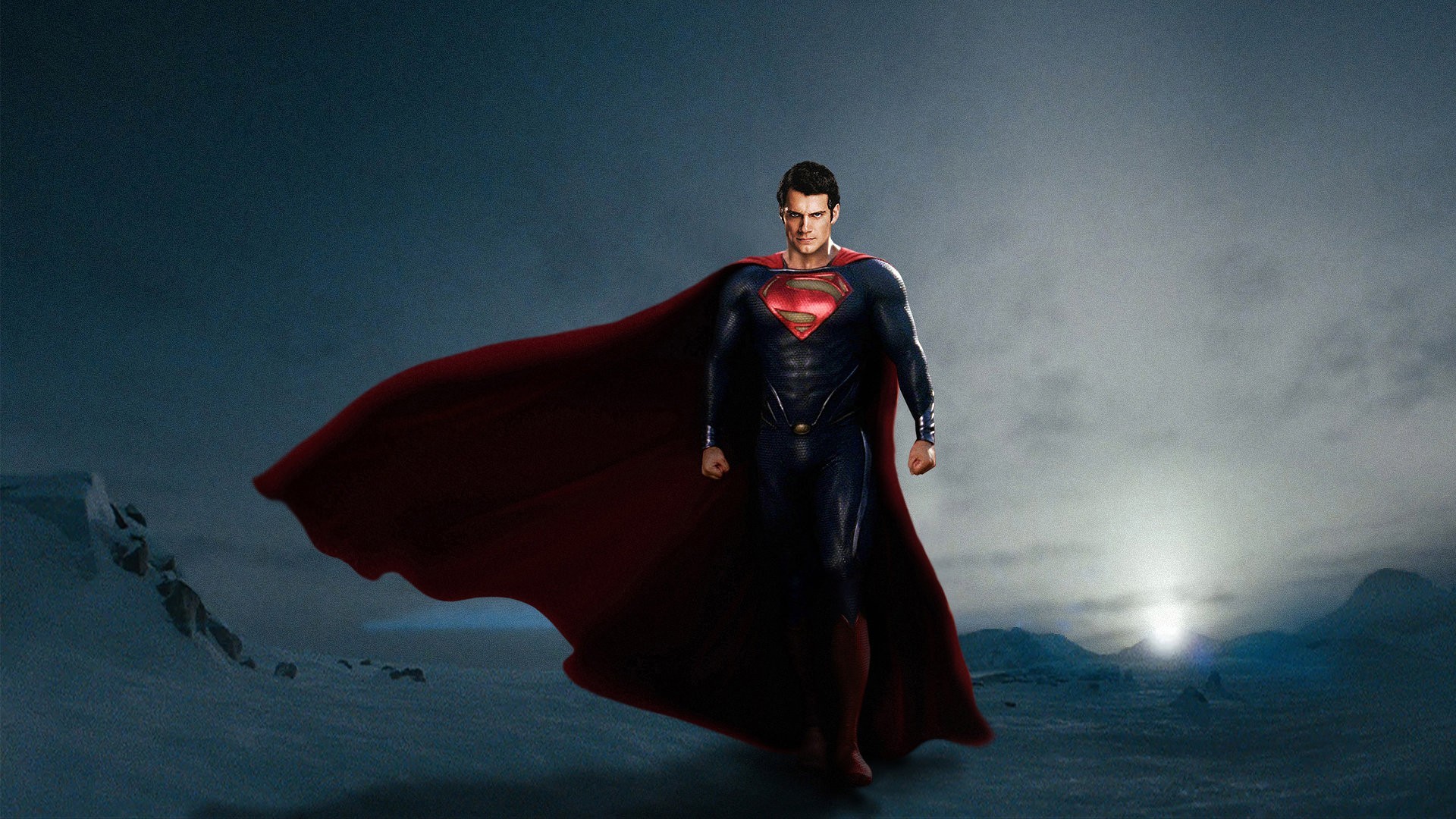 Man Of Steel Henry Cavill Movies Superman Frontal View 1920x1080
