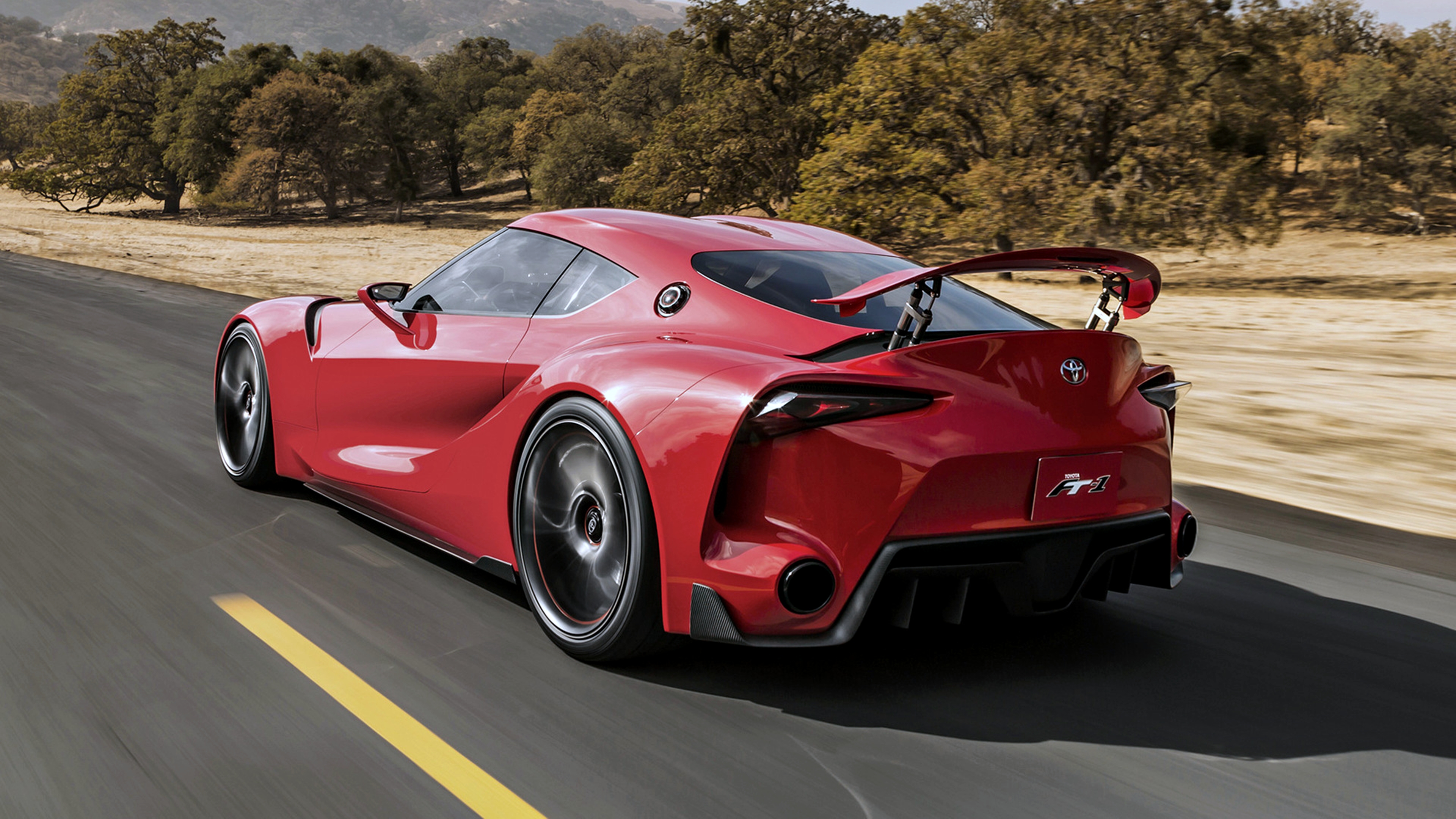 Supercar Car Toyota Toyota FT 1 Vehicle Concept Car Red Car 3840x2160