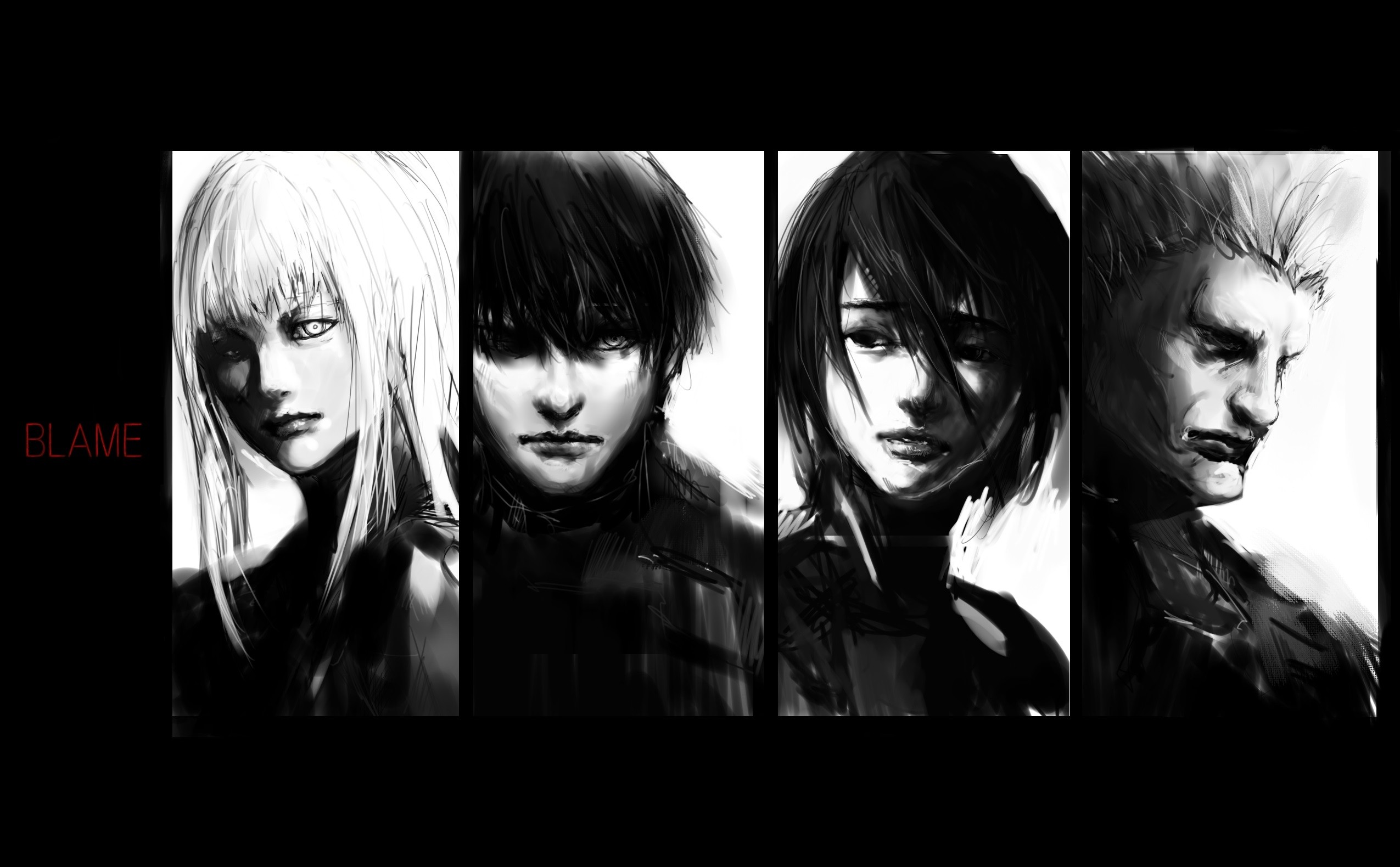 Monochrome Blame Cibo Killy Sanakan Tsutomu Nihei 2550x1580