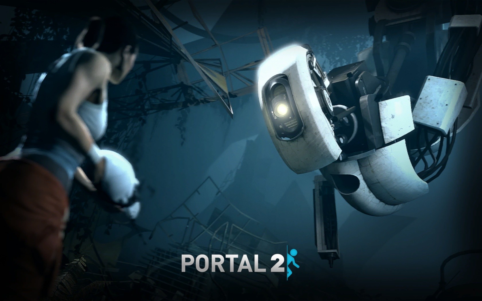 Portal 2 GLaDOS Chell Video Games 1680x1050