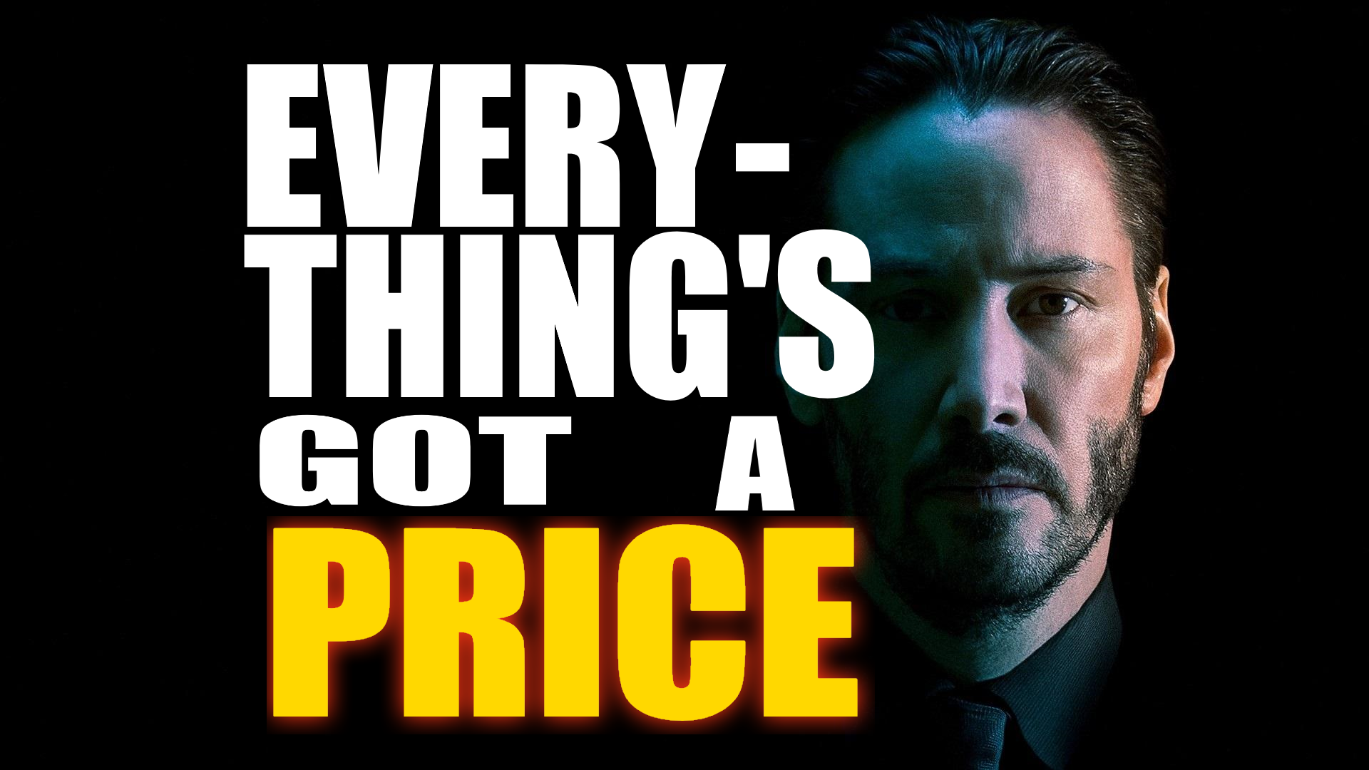 John Wick Movie Characters Keanu Reeves Quote Simple Text Face Movies Neo Frontal View Typography 1920x1080