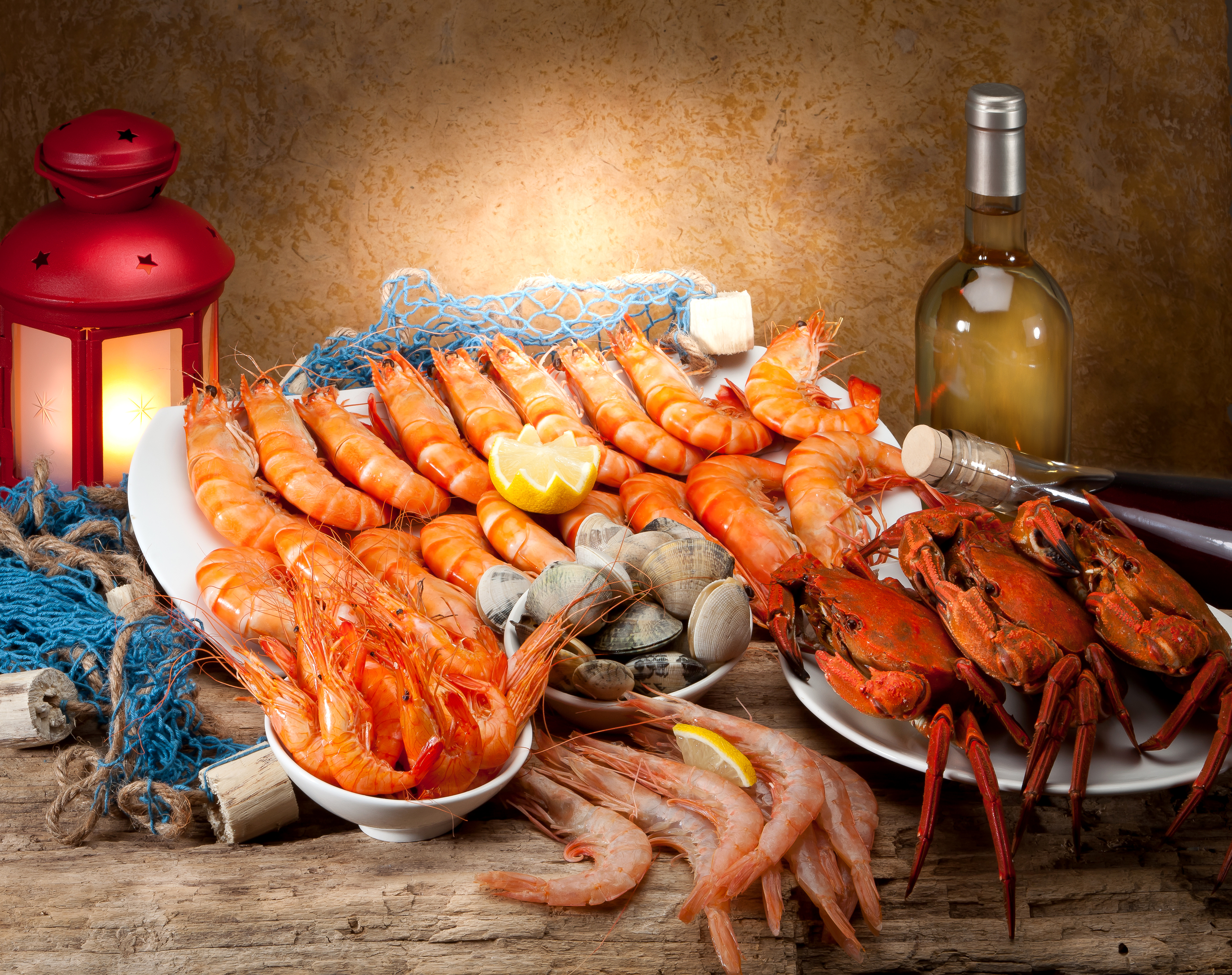Seafood Shrimp Lobster Crab Lantern 4254x3368