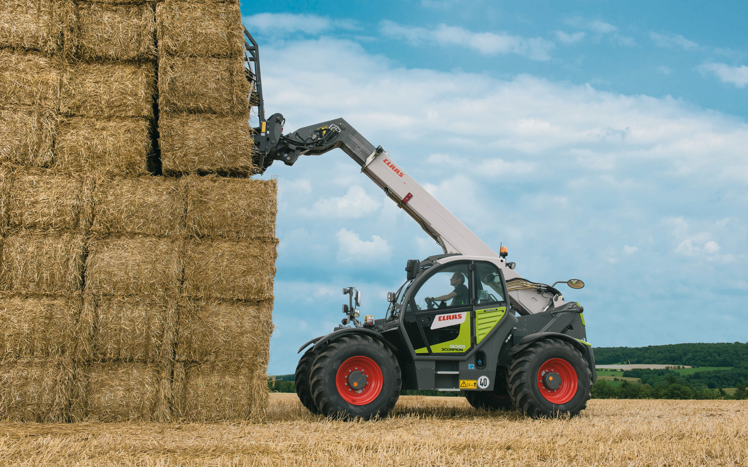 Farming Farmers Claas Tractors Scorpion Heavy Equipment 2560x1600