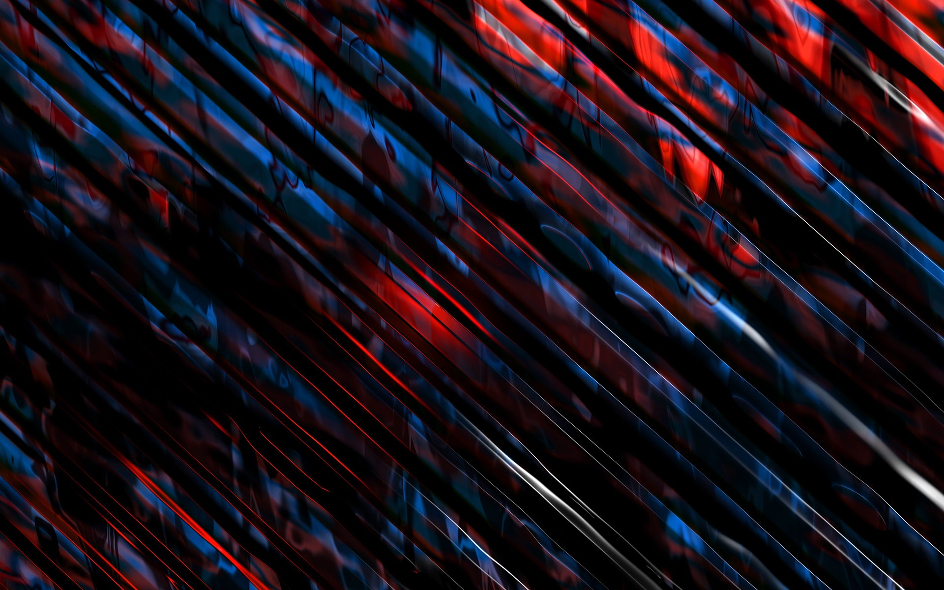 Abstract Diagonal Lines Digital Art Blue Red 1920x1200