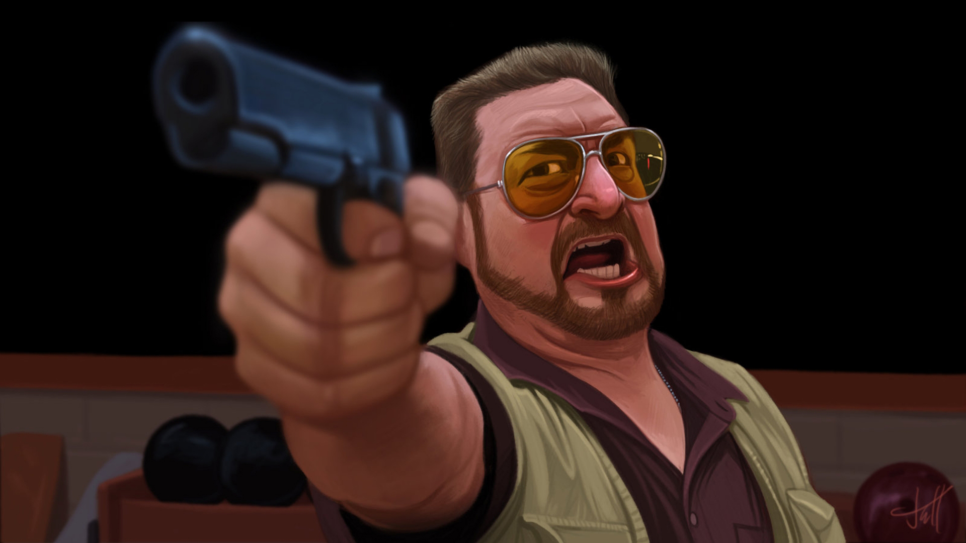 The Big Lebowski Walter Sobchak Movie Characters 1920x1080