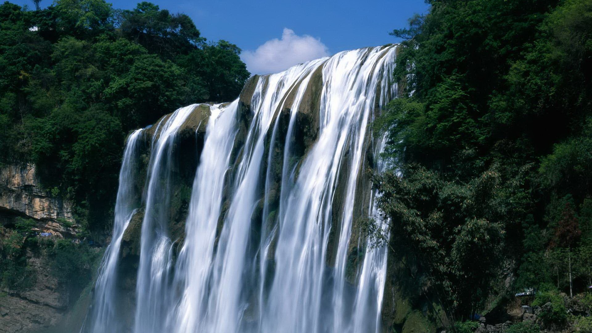 Plitvice National Park Waterfall Trees 1920x1080