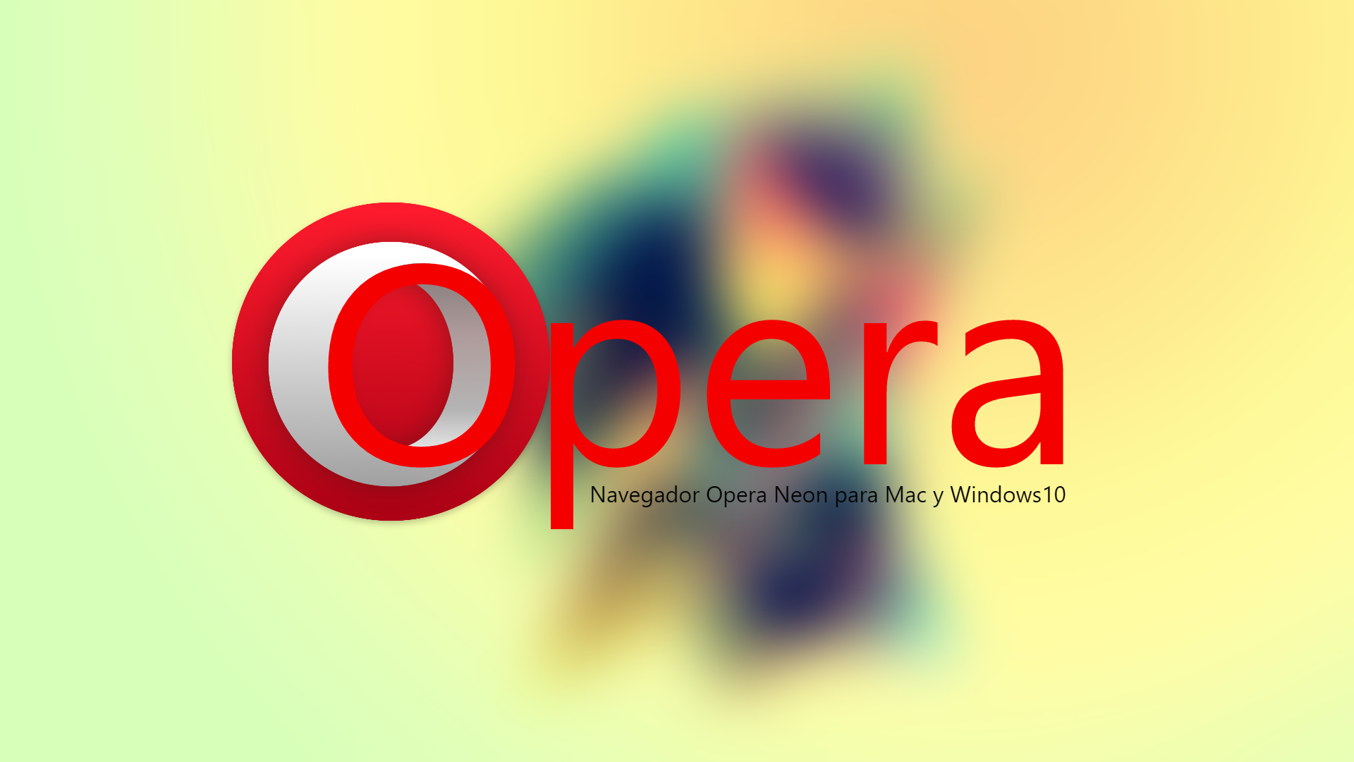Opera Browser Microsoft Windows Blurred Simple Background 1920x1080