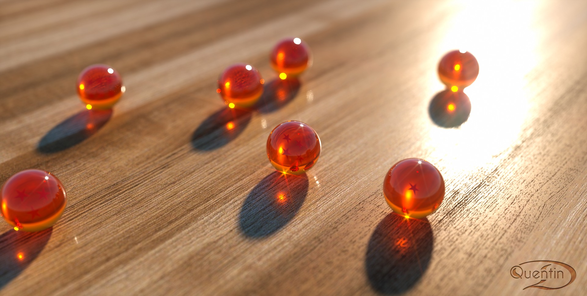 Dragon Ball Cinema4D Render Wooden Surface Marble 1920x969