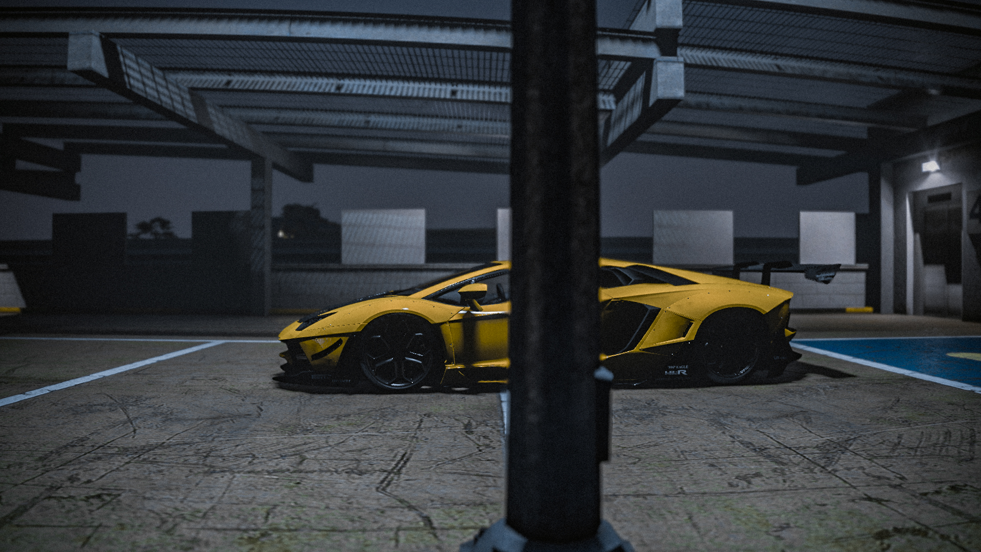 Grand Theft Auto V Yellow Yellow Cars Car Super Car LP 700 Lamborghini 1920x1080