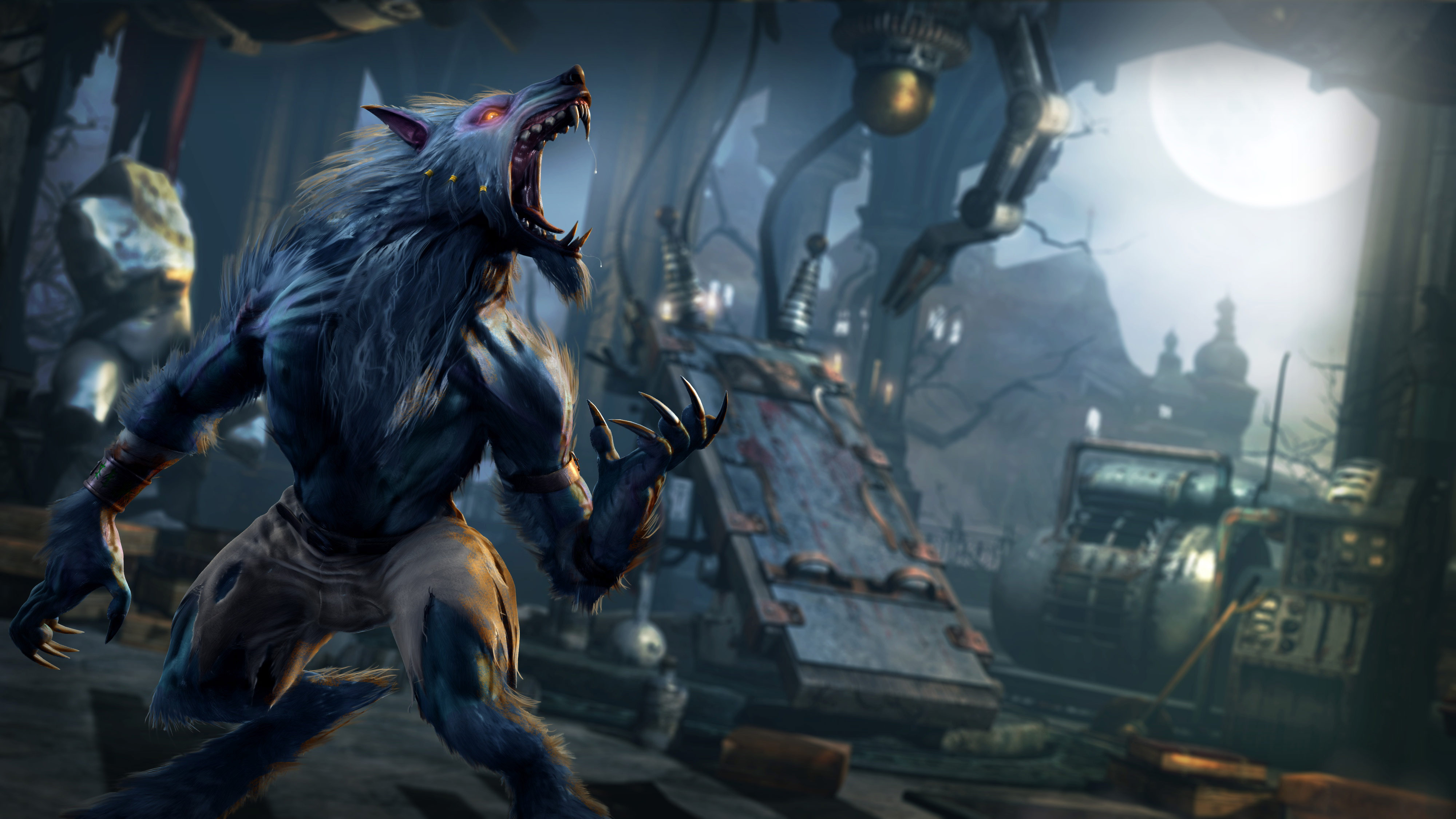 Killer Instinct Video Games Video Game Art Creature Glowing Eyes Werewolves Video Game Warriors 4000x2250