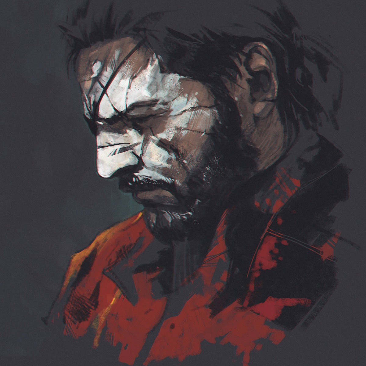 Artwork Digital Art Metal Gear Solid V The Phantom Pain Naked Snake Digital Art Video Games Metal Ge 1200x1200
