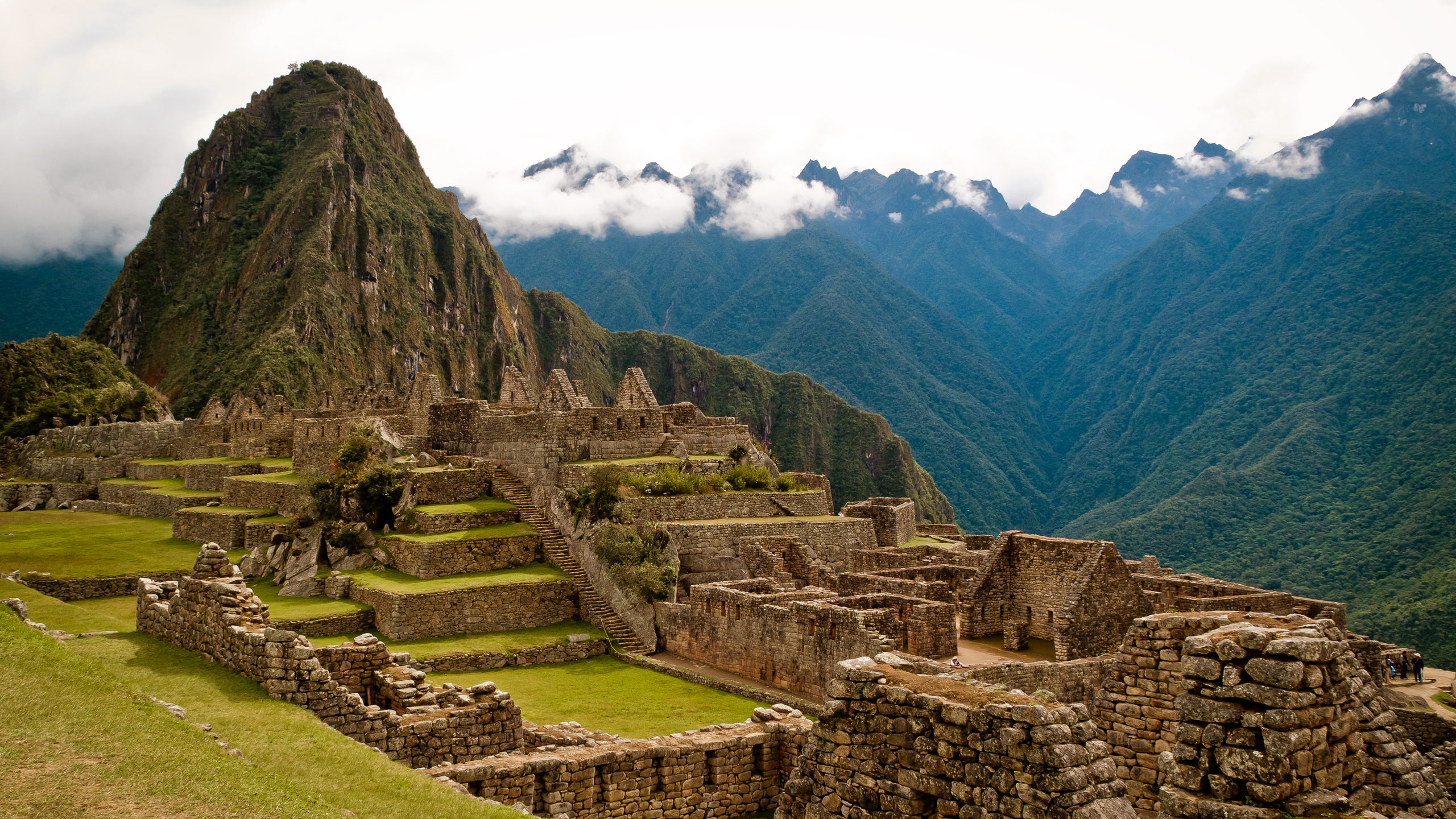 Photography Machu Picchu South America History Mountains Ruin 2560x1440