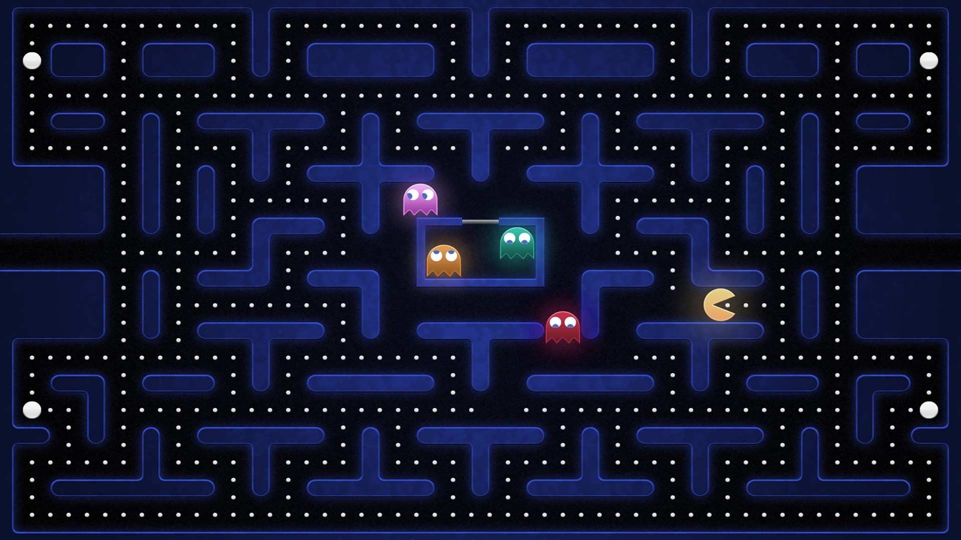 Pacman Pinky Inky Blinky Clyde Retro Games Video Games 1920x1080
