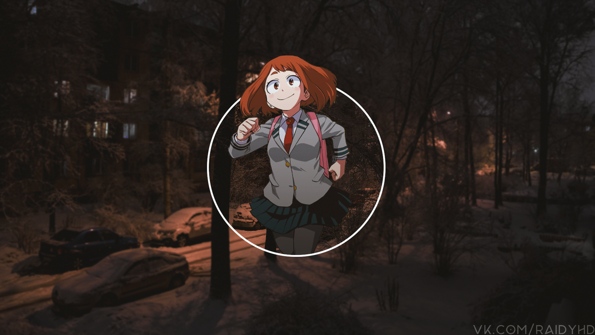 Anime Anime Girls Picture In Picture Boku No Hero Academia Ochako Uraraka 1920x1080