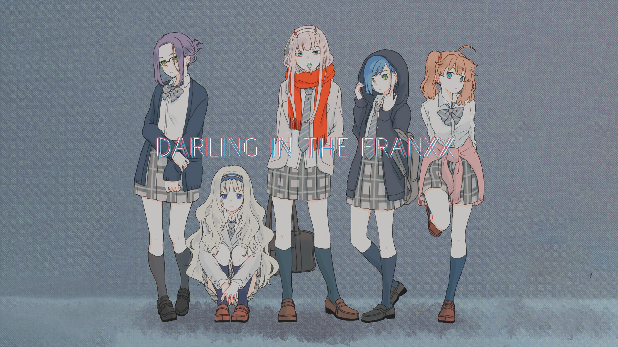 Darling In The FranXX Anime Girls Zero Two Darling In The FranXX Ichigo Darling In The FranXX Code 3 2560x1440
