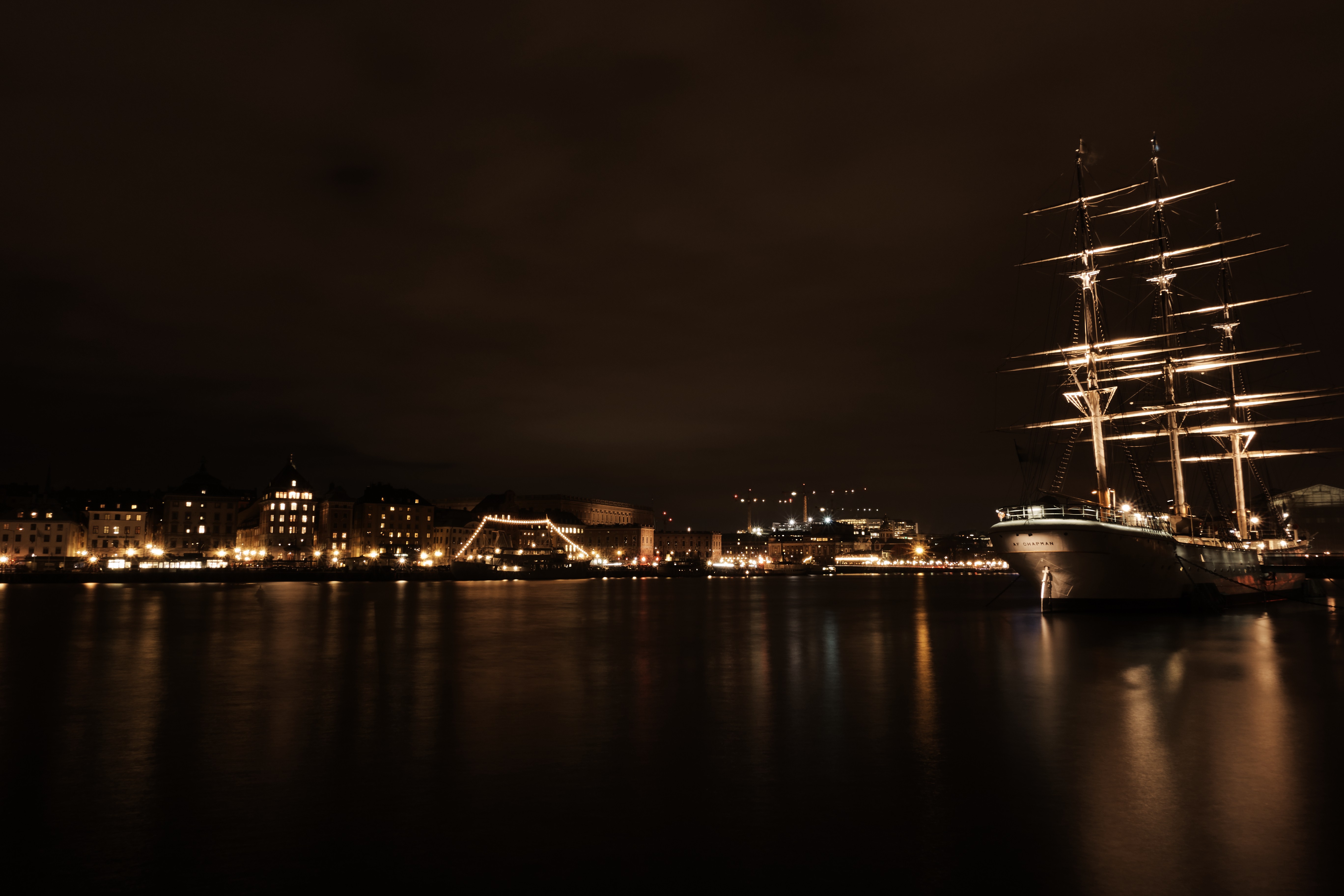 Long Exposure Night Stockholm 5472x3648