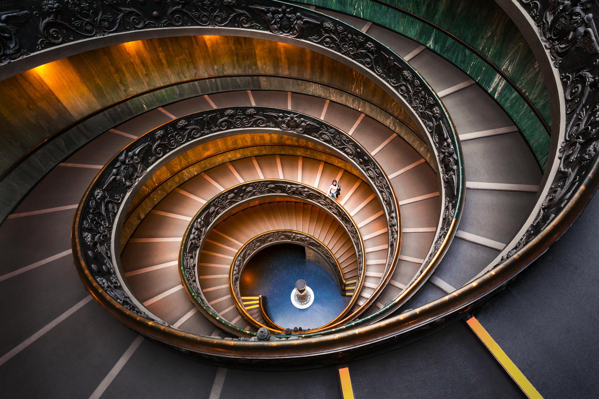 Architecture Stairs Vatican City Spiral 2048x1365