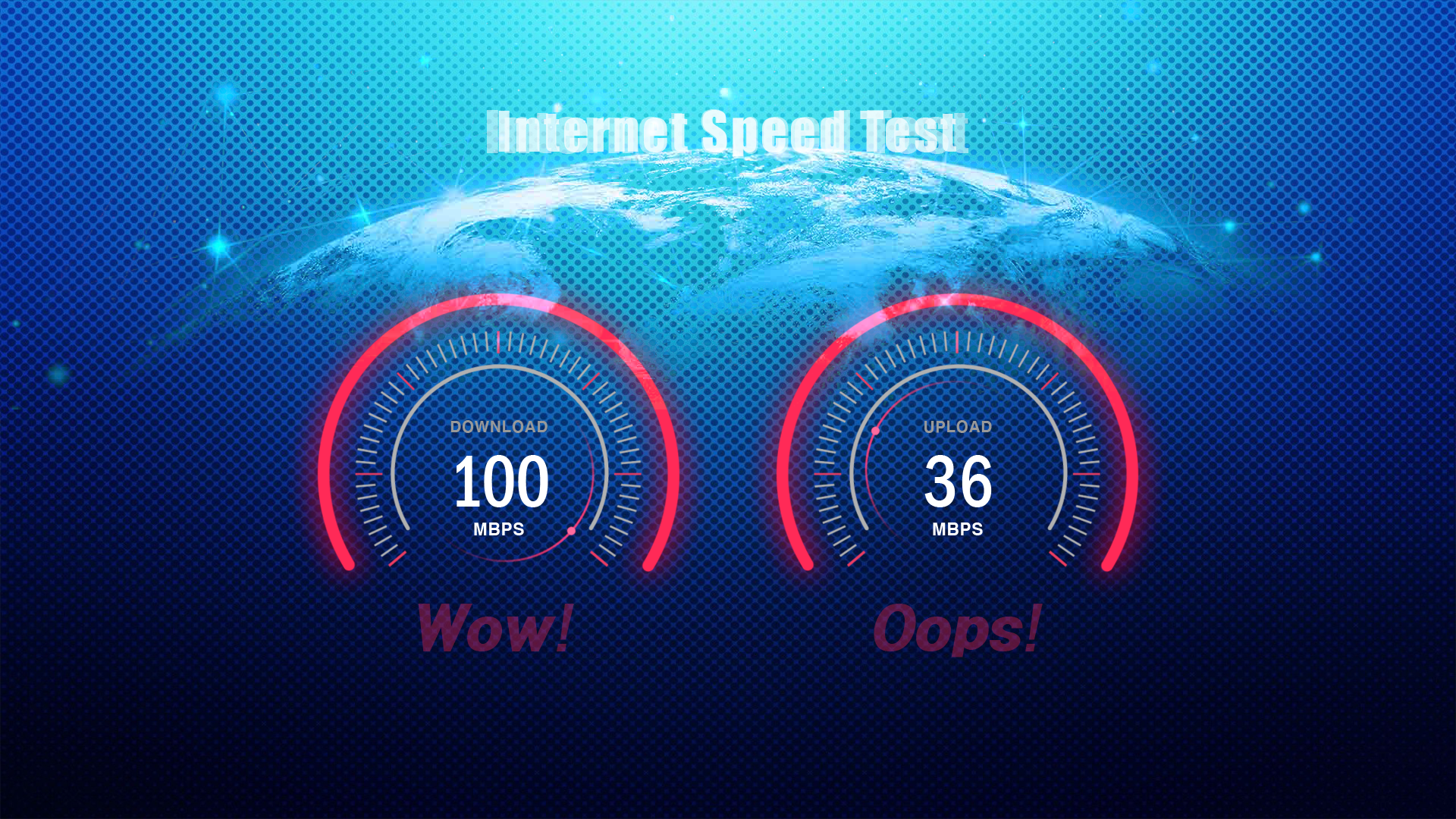 Speedometer Numbers Internet Digital Art 1920x1080