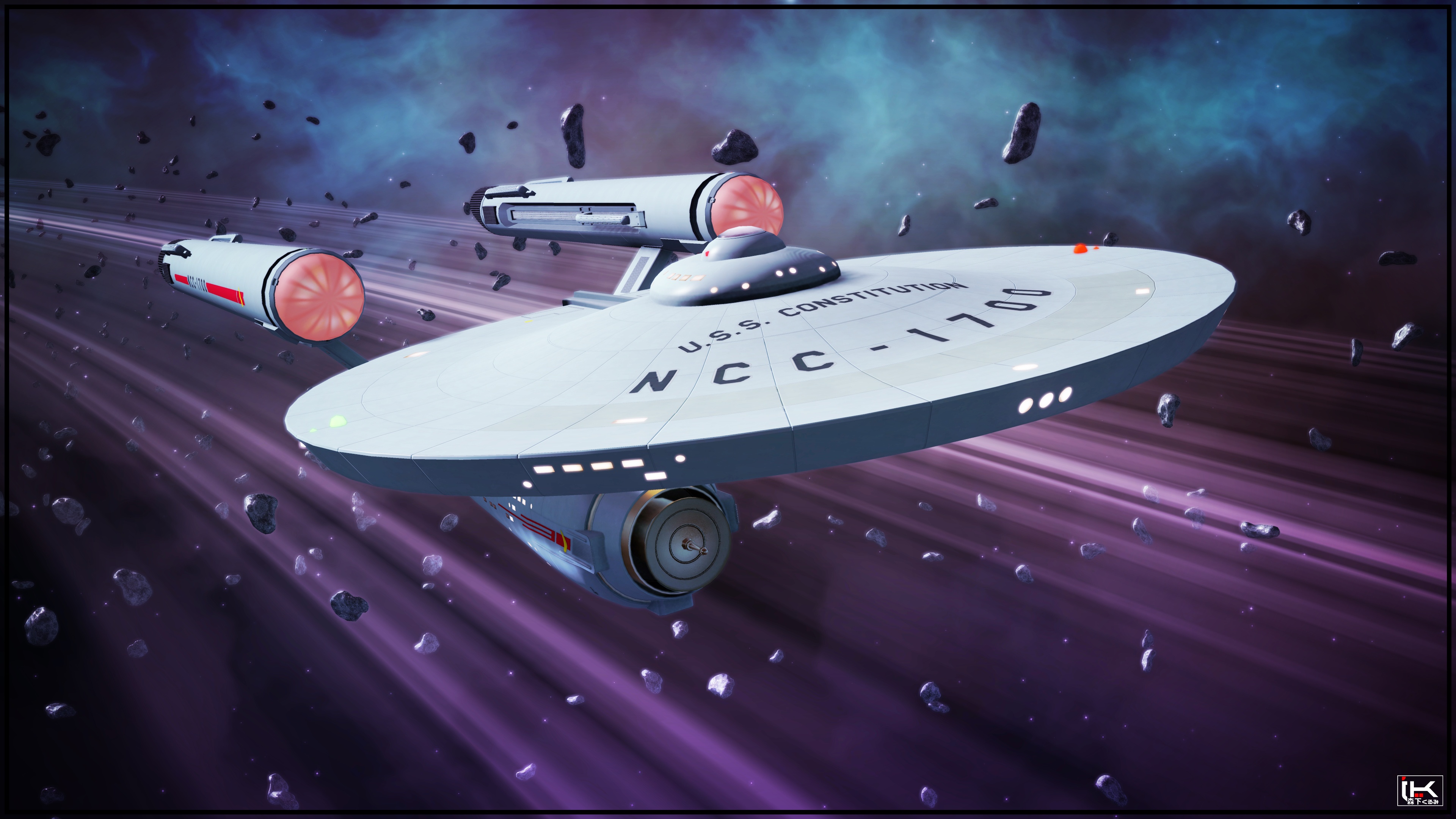 Star Trek Star Trek TOS Spaceship Vehicle 3840x2160
