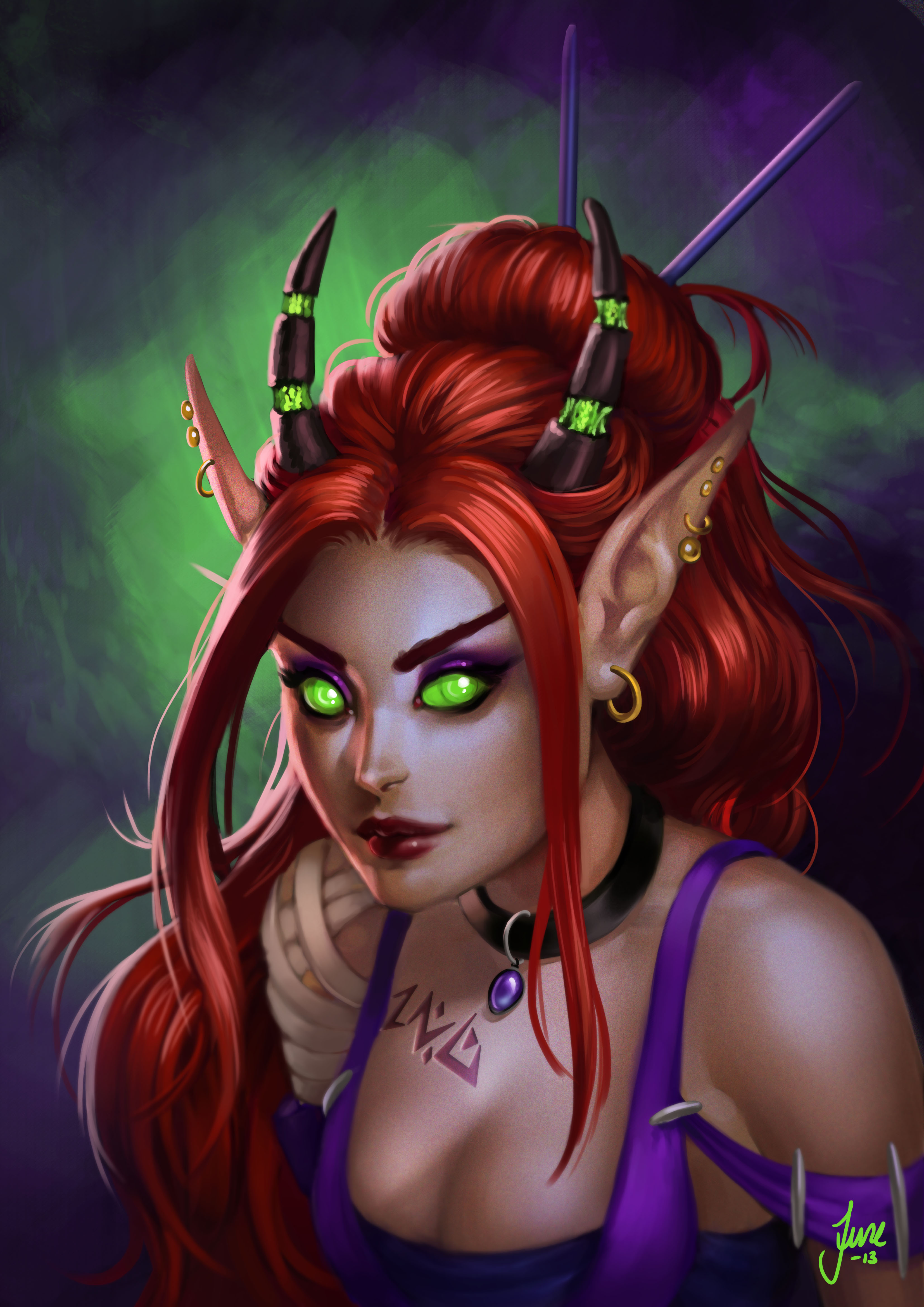 Elven Blood Elves World Of Warcraft 3307x4677