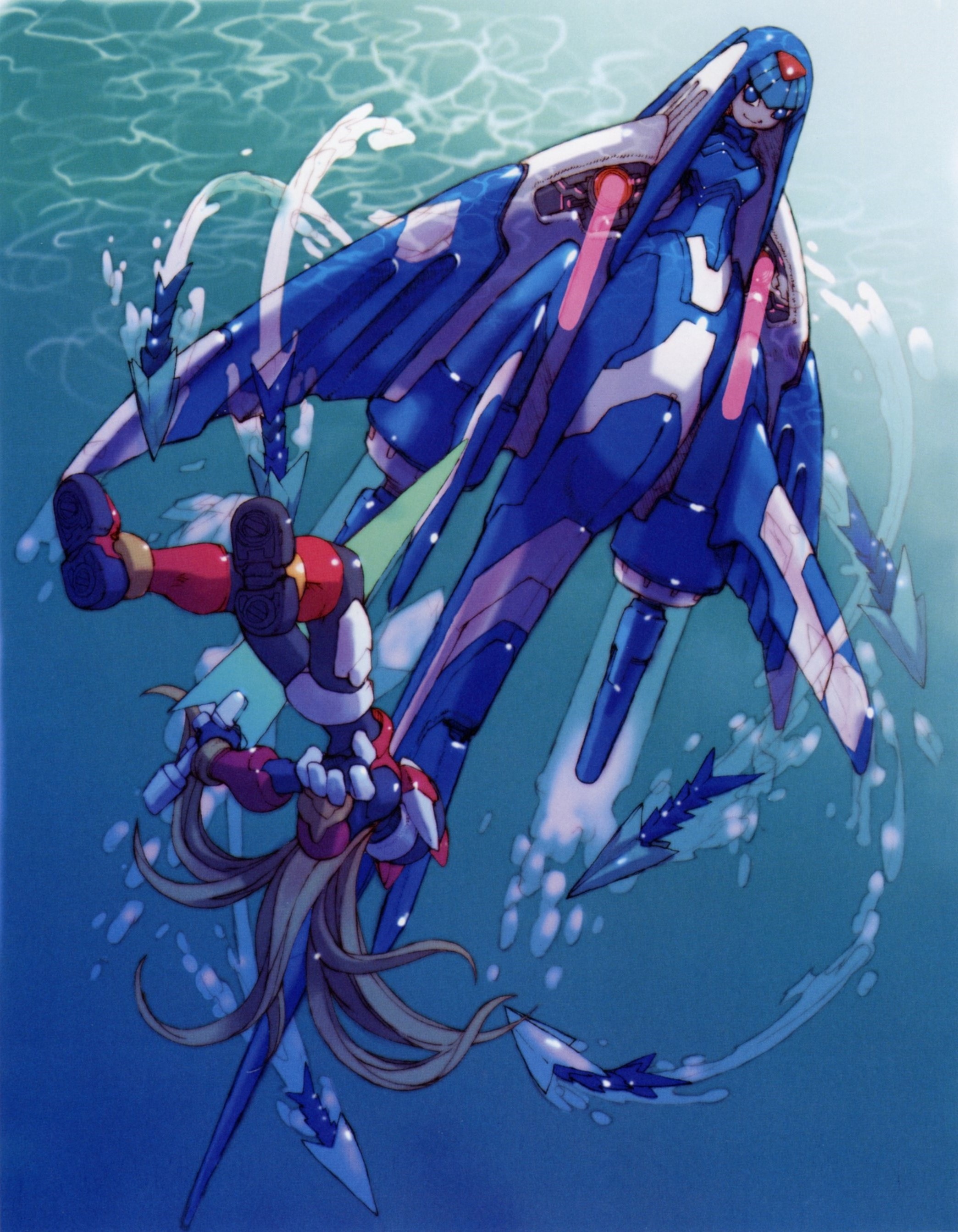 Mega Man Megaman Zero Anime Underwater 2089x2687