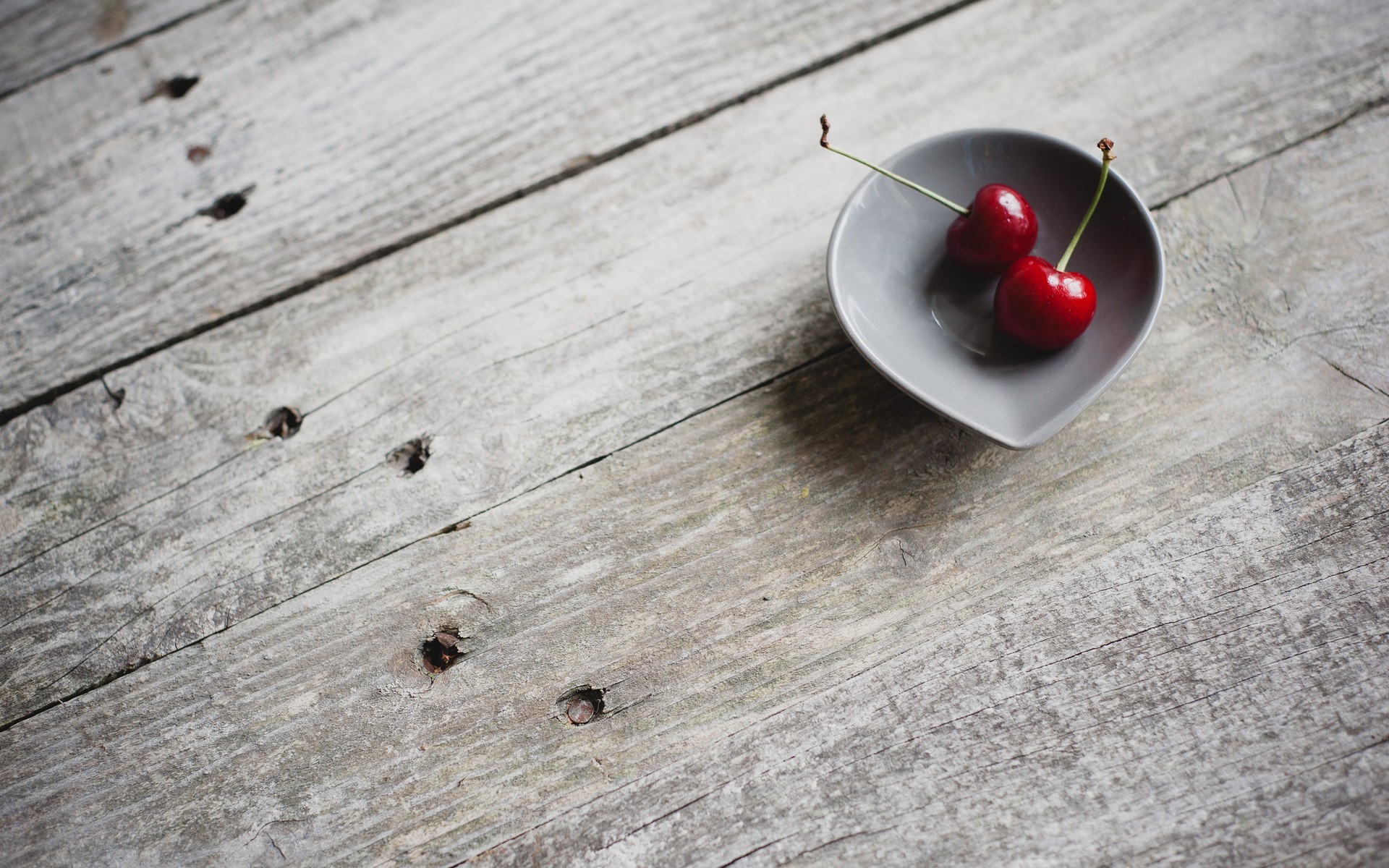 Bowls Fruit Wooden Surface Cherries Food Food 1920x1200