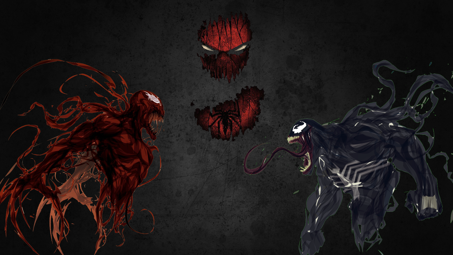 Spider Man Carnage Venom Symbols 1920x1080
