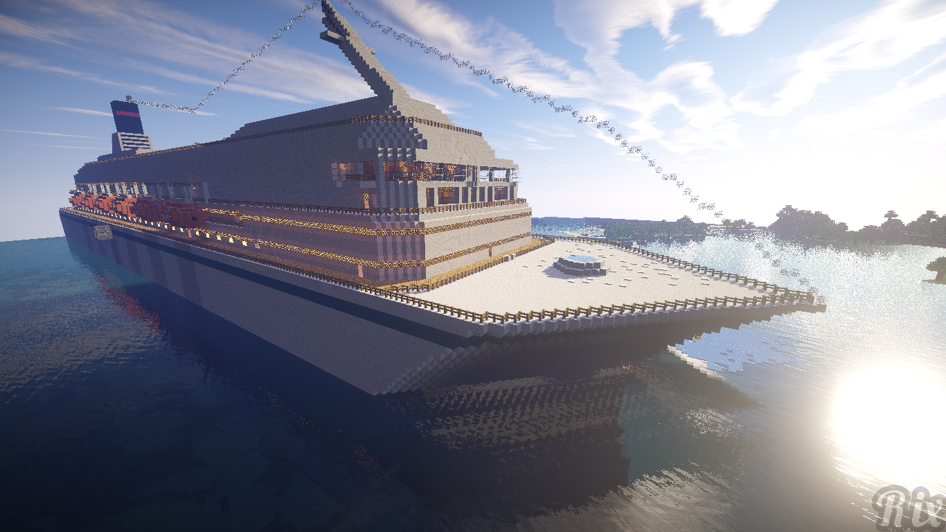 Costa Concordia Minecraft 1366x768