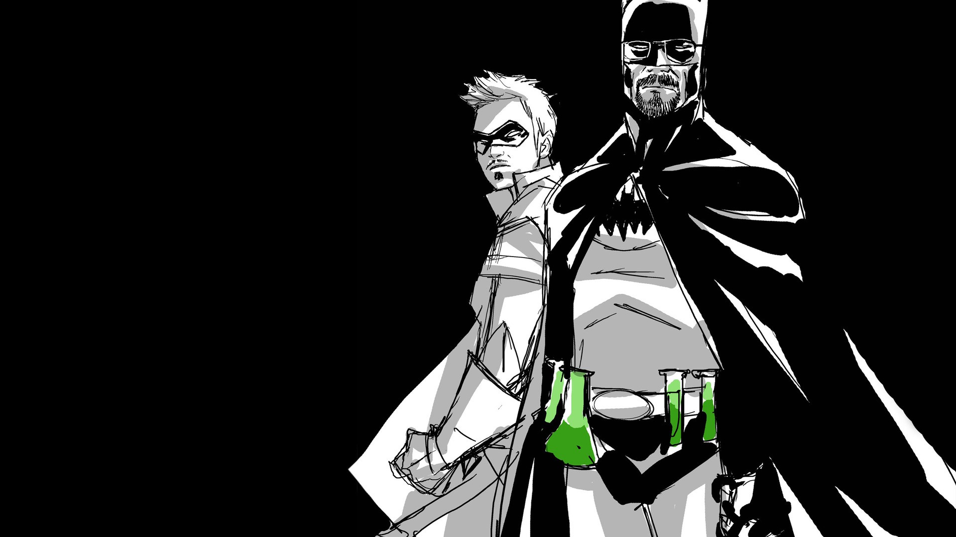 Batman Breaking Bad Walter White Heisenberg Selective Coloring 1920x1080