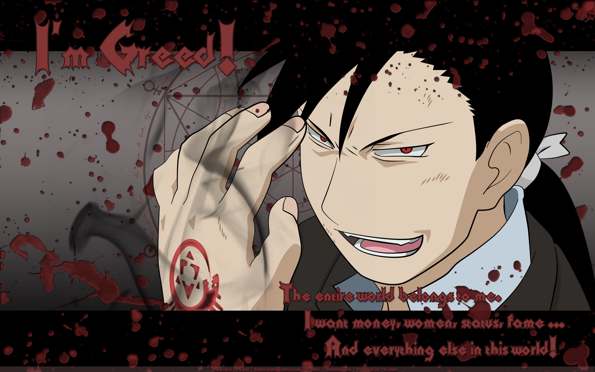 Greed Fullmetal Alchemist 1920x1200