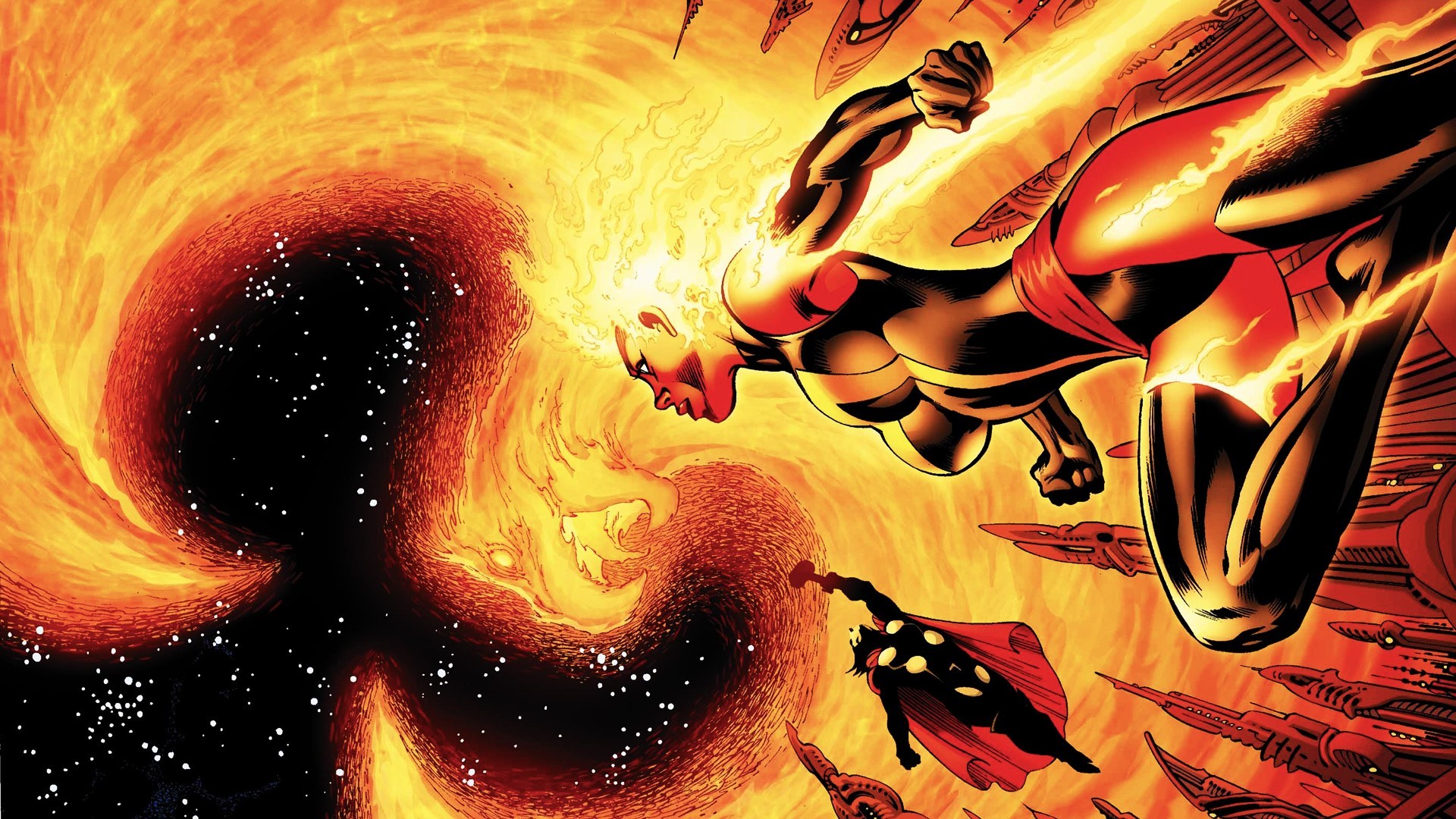 Dark Phoenix Thor Marvel Comics Comics 1920x1080