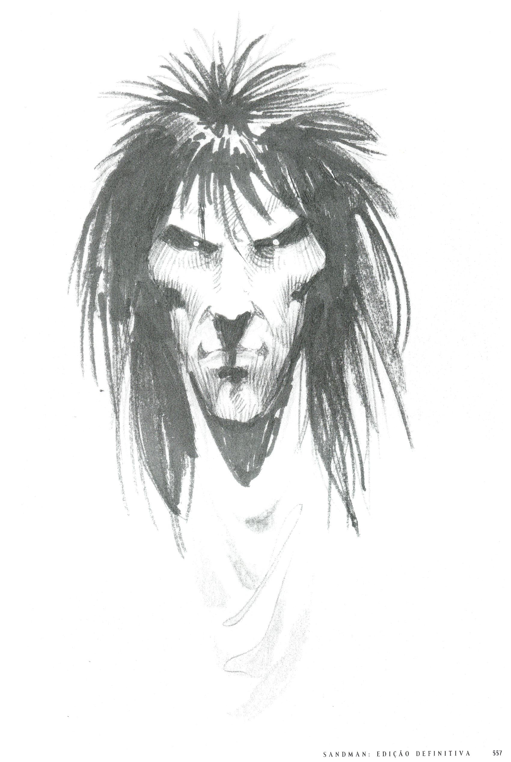 Sandman Neil Gaiman Morpheus Dream Character Drawing 1700x2535