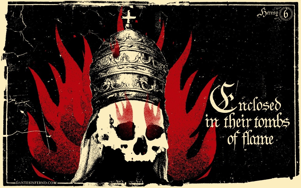 Dantes Inferno Video Games Crown Typography Skull Red Black 1280x800