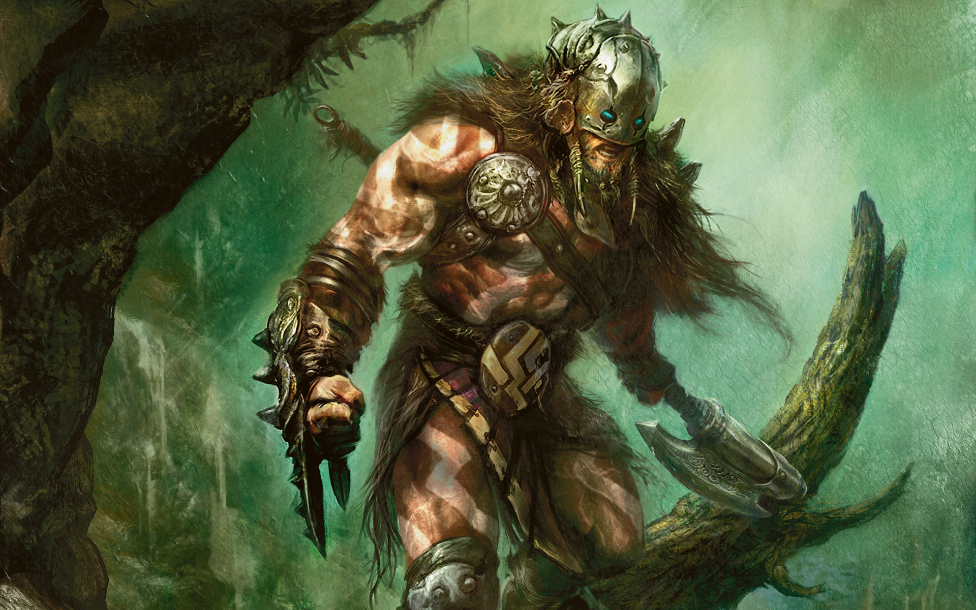 Barbarian Magic The Gathering Fantasy Art 1920x1200