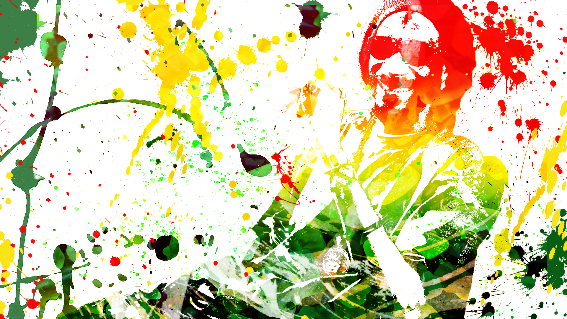 Snoop Dogg Photoshop Photoshop Colorful White Background Paint Brushes Paint Brushes Music Artwork S 1920x1080