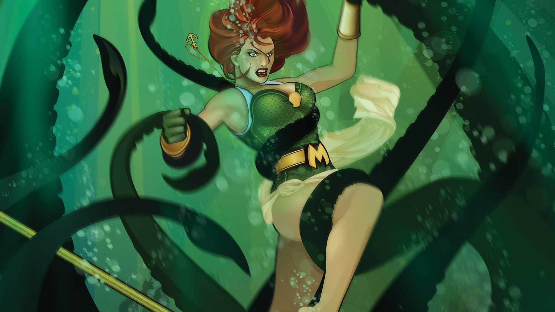 DC Comics Aquaman Mera Green 1920x1080