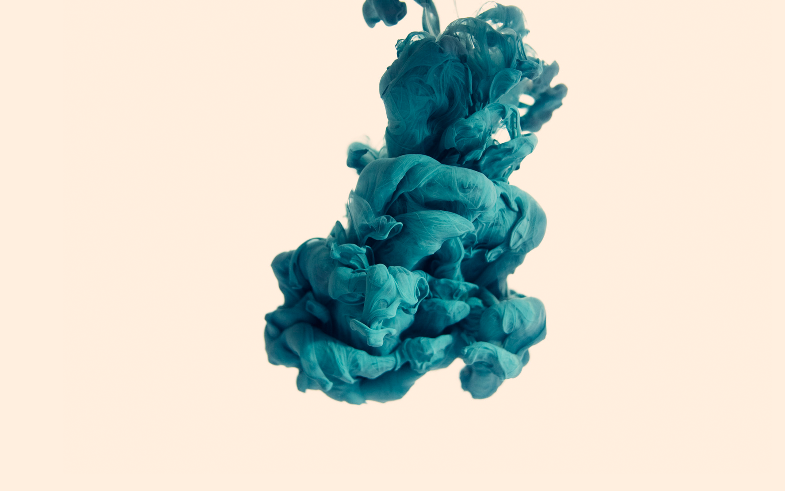 Alberto Seveso Paint In Water Simple Background Blue Liquid Teal 2560x1600