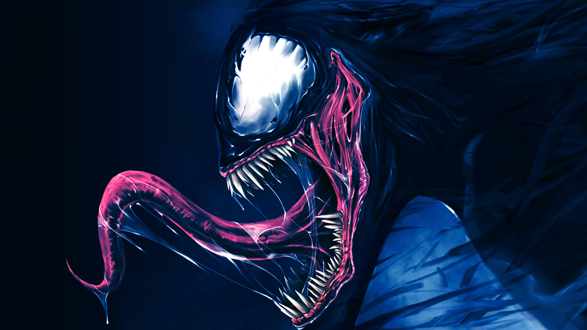 Artwork Venom Blue Pink Saliva 1920x1080