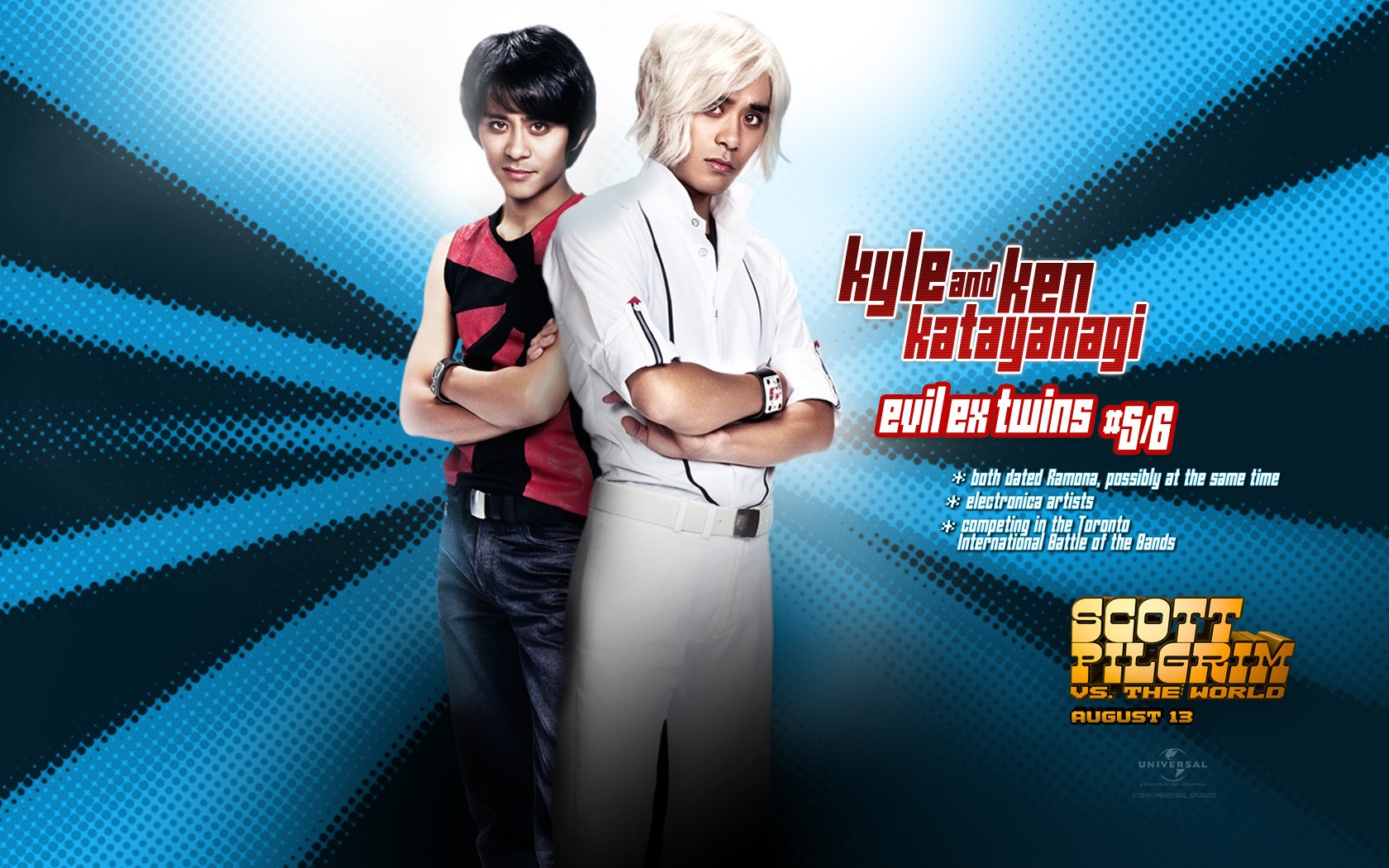 Scott Pilgrim Evil Ex 2010 Year Movies Cyan 1680x1050