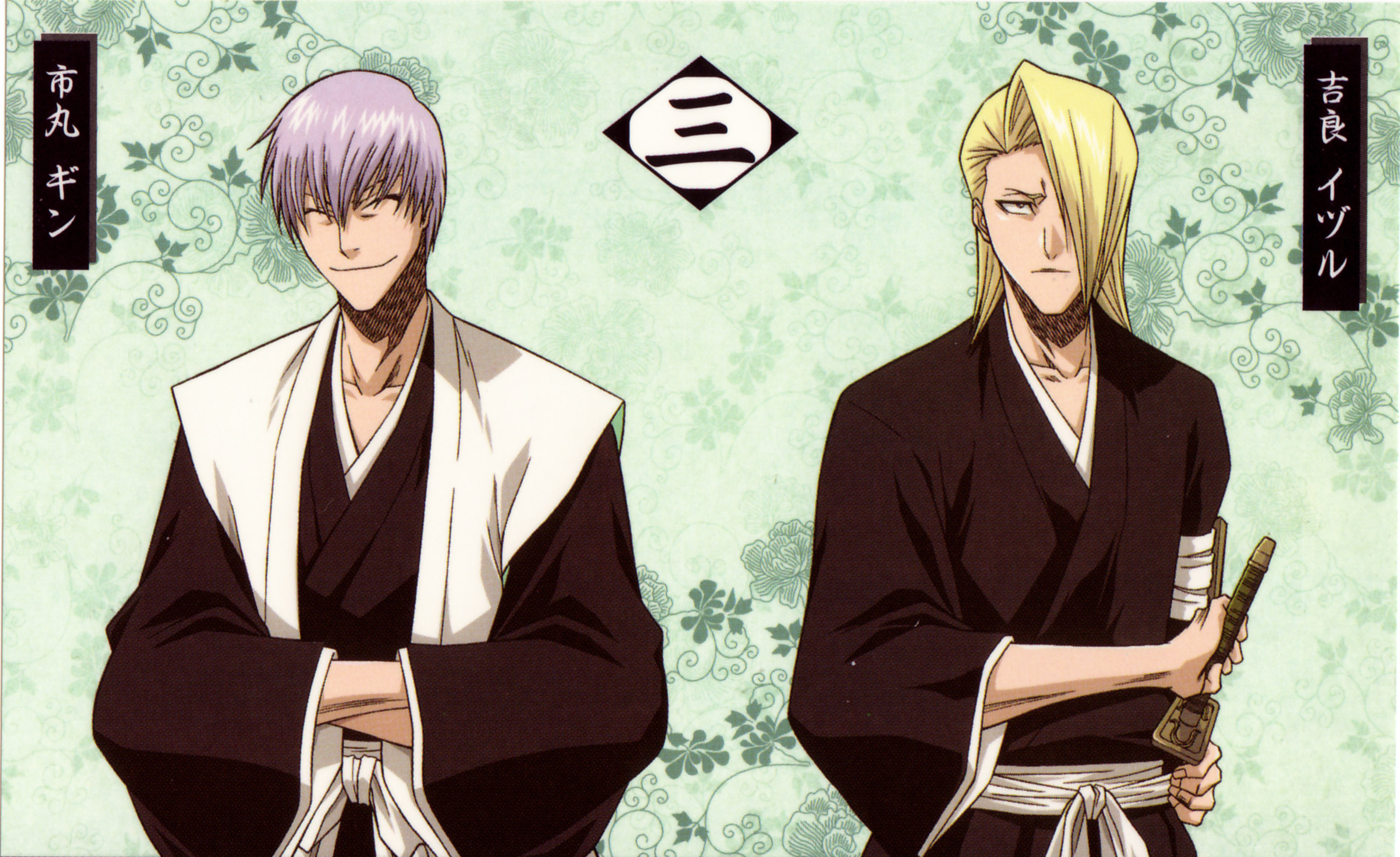Bleach Anime Anime Boys Purple Hair Blonde Ichimaru Gin 2927x1792